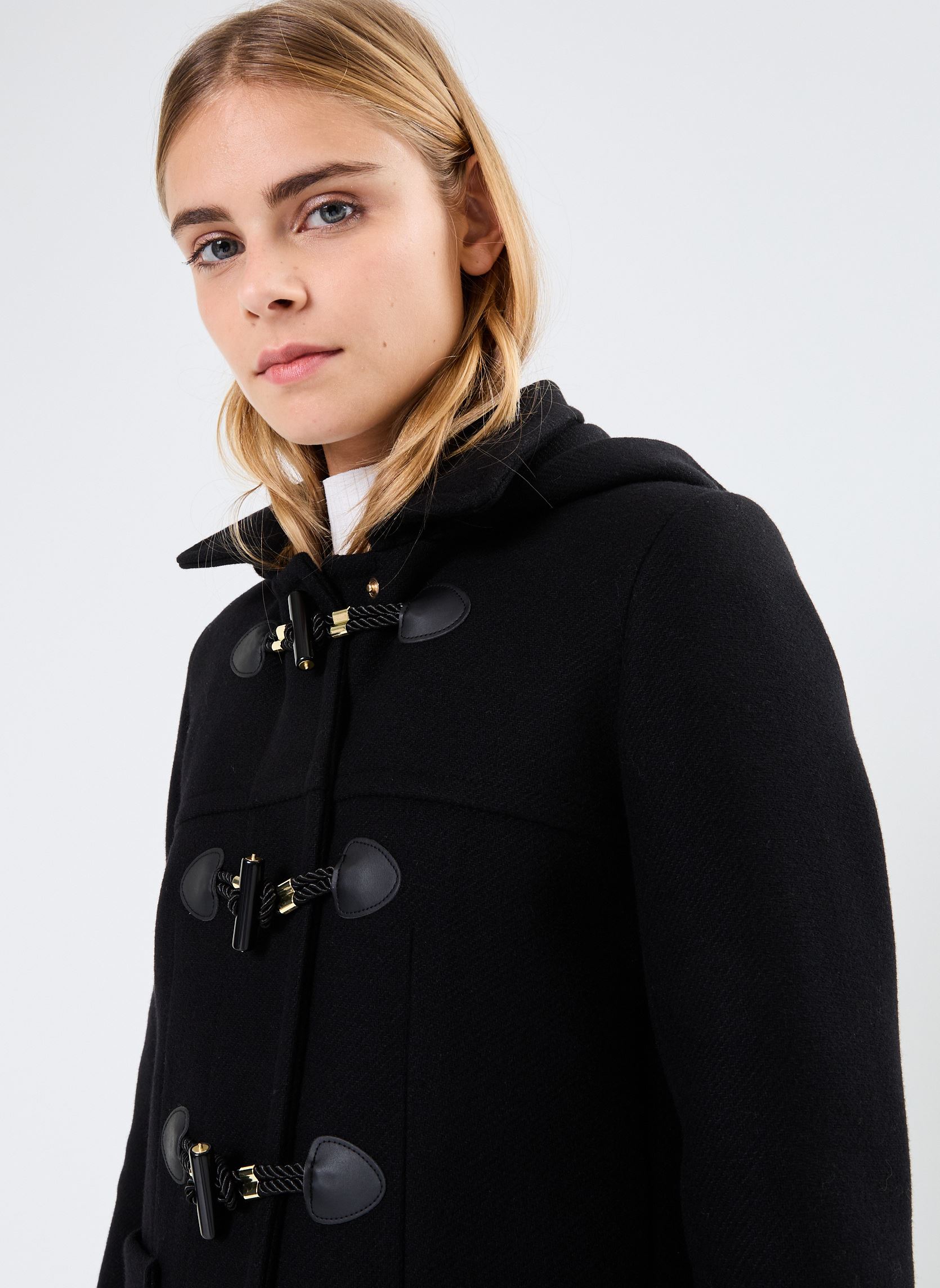Dufflecoat GICABAN laine damen schwarz Georgia Rose Dufflecoat GICABAN laine damen schwarz NOIR