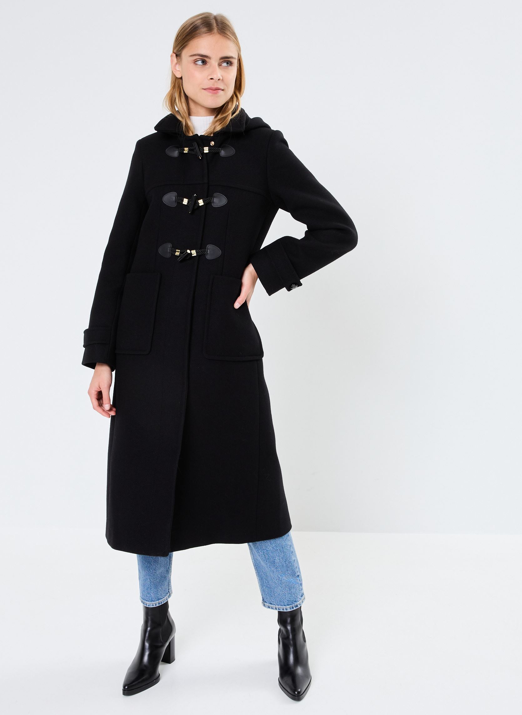 Dufflecoat GICABAN laine damen schwarz Georgia Rose Dufflecoat GICABAN laine damen schwarz NOIR