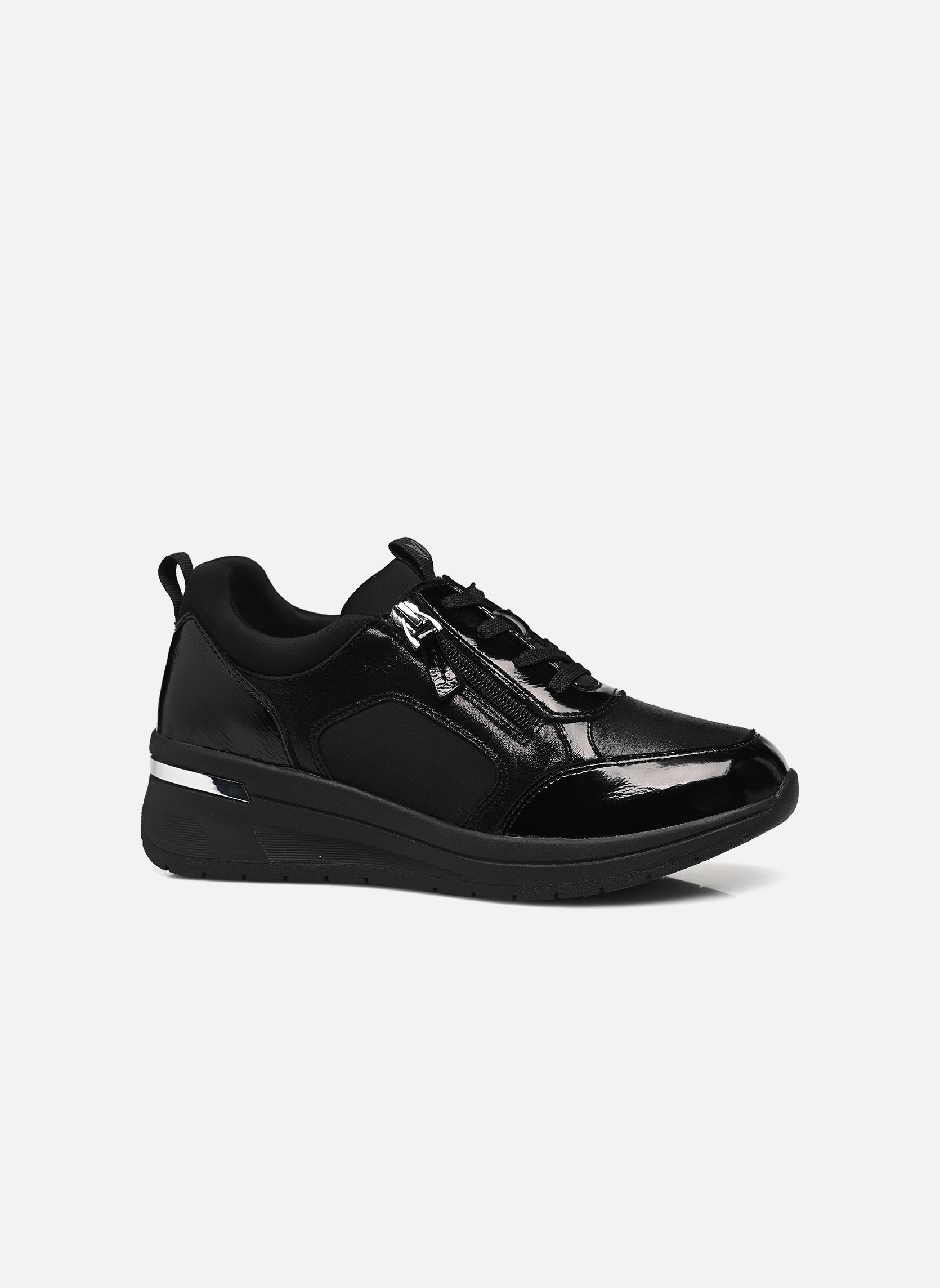 Baskets compensées 23304-43 femme noir Caprice Baskets compensées 23304-43 femme noir BLACK COMB
