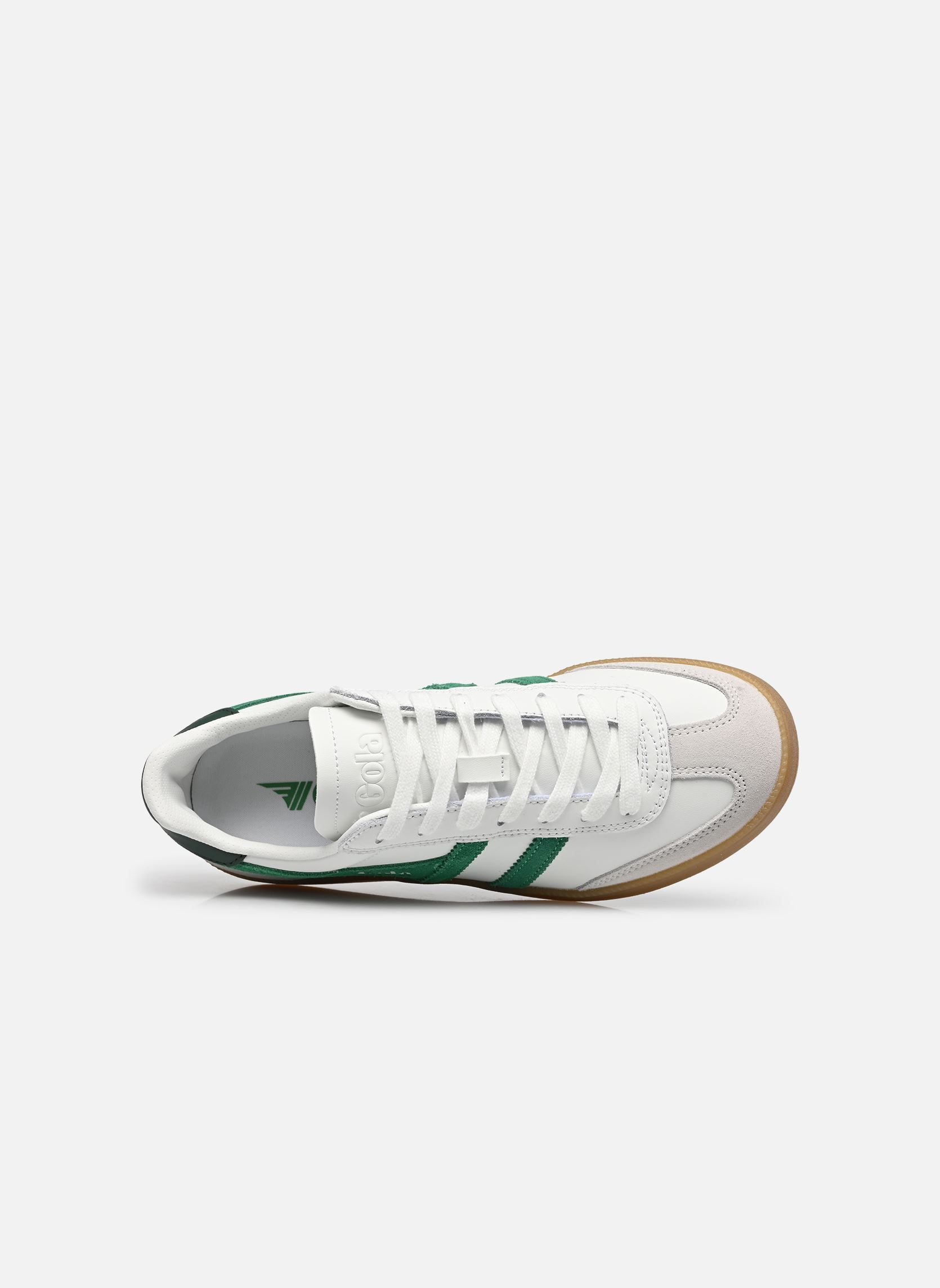 Baskets basses Viper Leather W femme blanc Gola Baskets basses Viper Leather W femme blanc WHITE/EMERALD/EVERGREEN/GUM