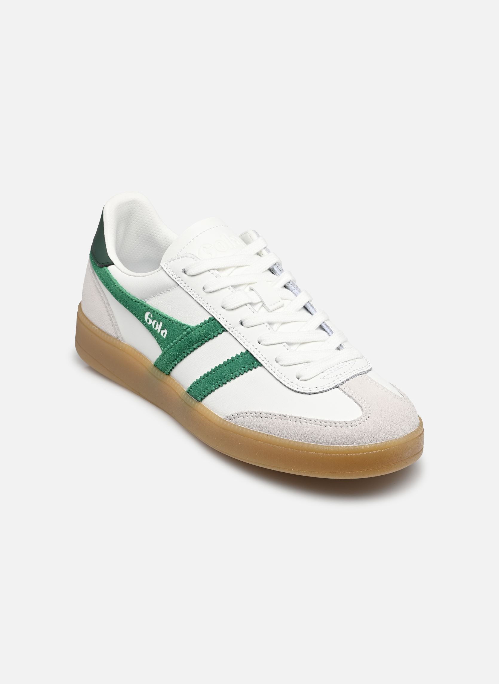 Baskets basses Viper Leather W femme blanc Gola Baskets basses Viper Leather W femme blanc WHITE/EMERALD/EVERGREEN/GUM