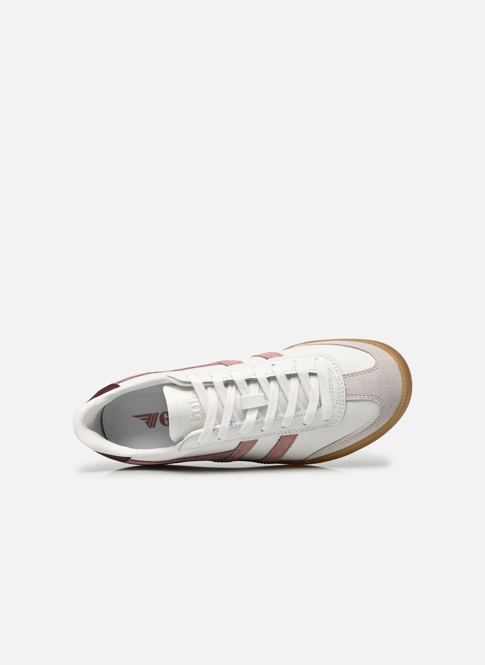 Niedrige Sneaker Viper Leather W damen weiß Gola Niedrige Sneaker Viper Leather W damen weiß WHITE/BROWNROSE/WINDSOR WINE/G