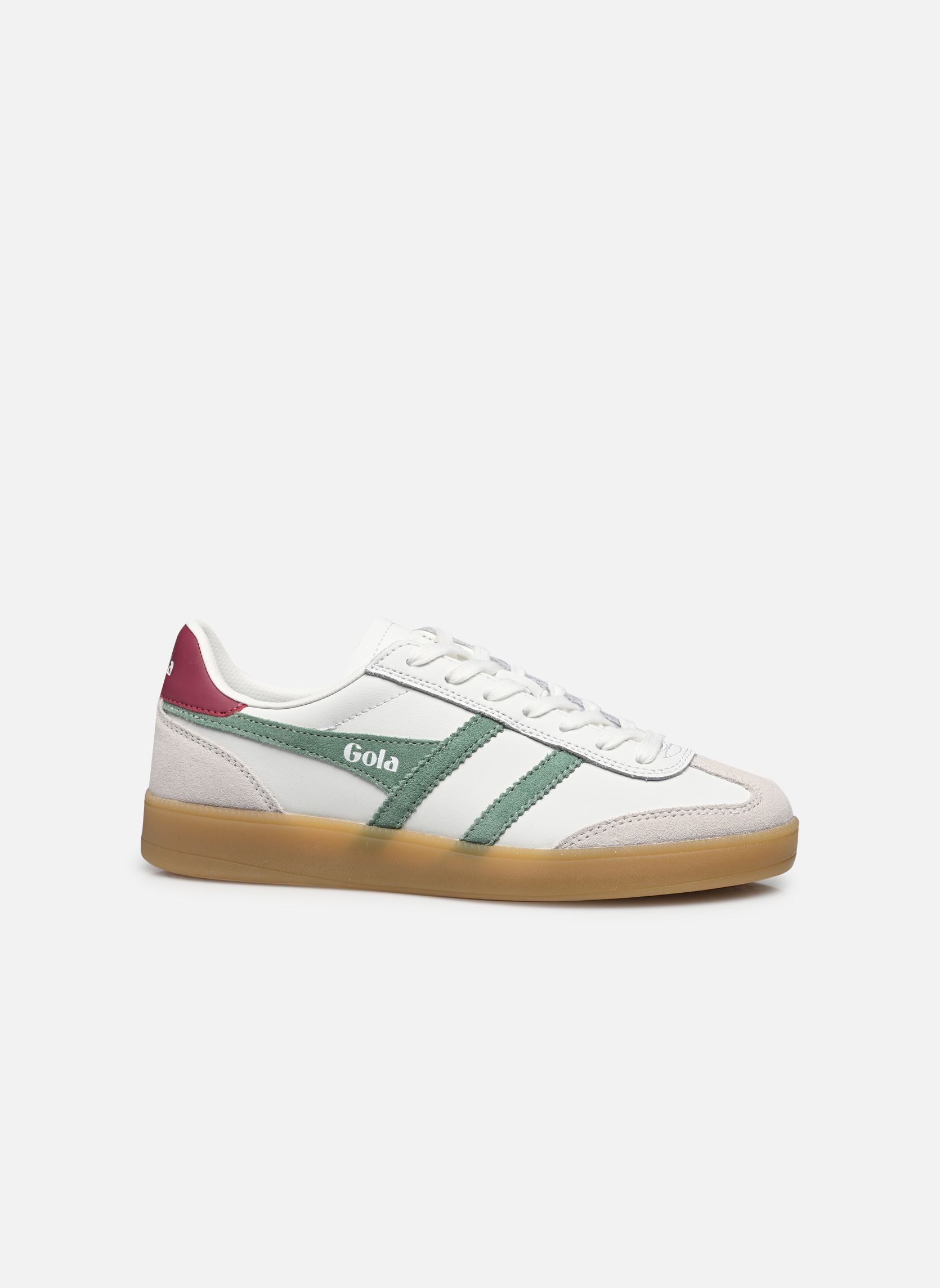 Sneakers Viper Leather W dames wit Gola Sneakers Viper Leather W dames wit WHITE/GREEN MIST/CERISE/GUM