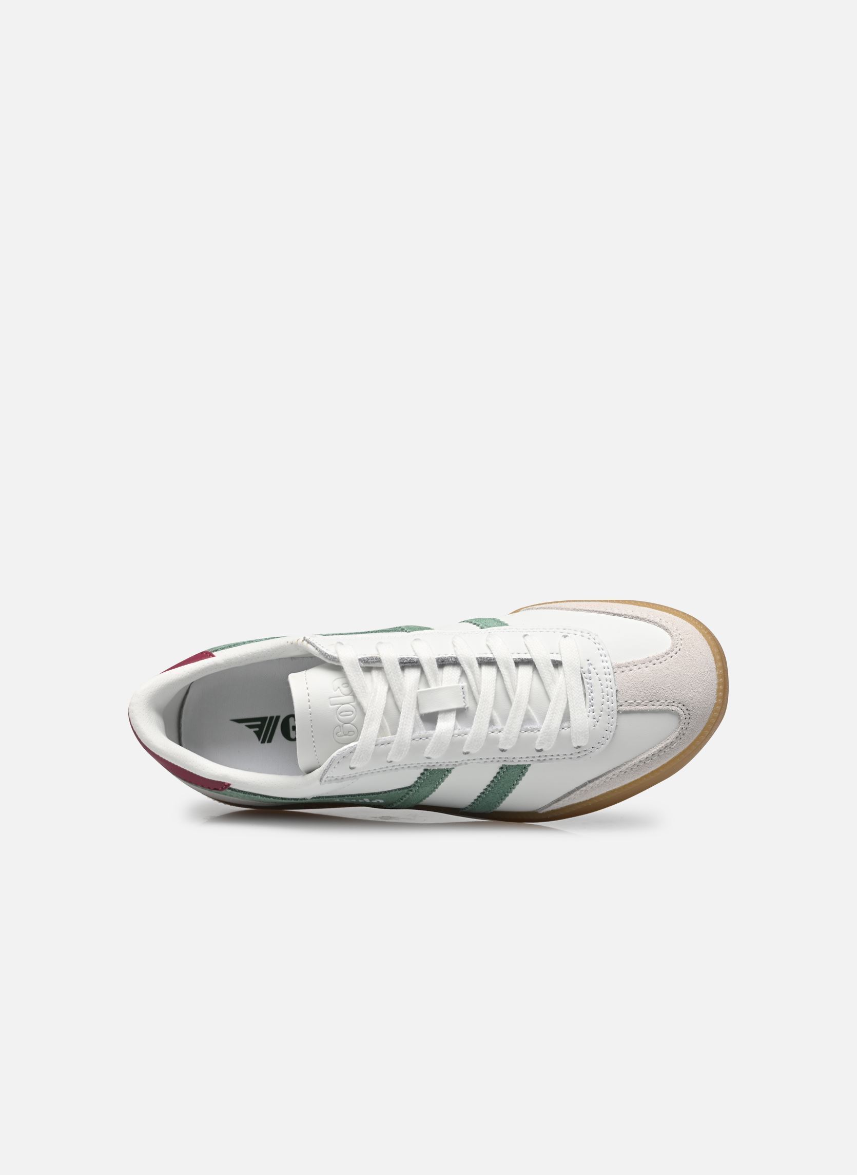 Sneakers Viper Leather W dames wit Gola Sneakers Viper Leather W dames wit WHITE/GREEN MIST/CERISE/GUM