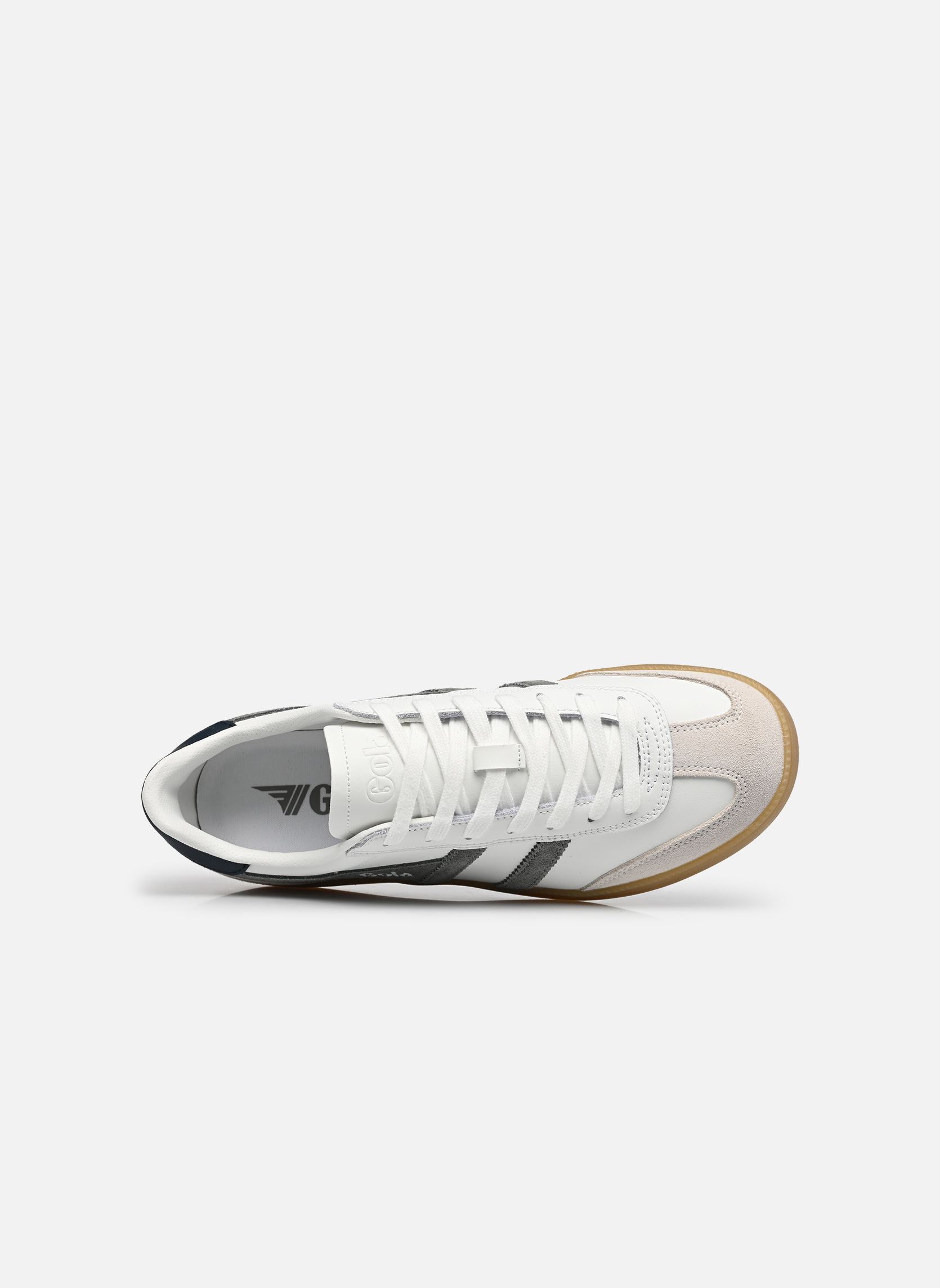 Baskets basses Viper Leather M homme blanc Gola Baskets basses Viper Leather M homme blanc WHITE/CONIFER/NAVY/GUM
