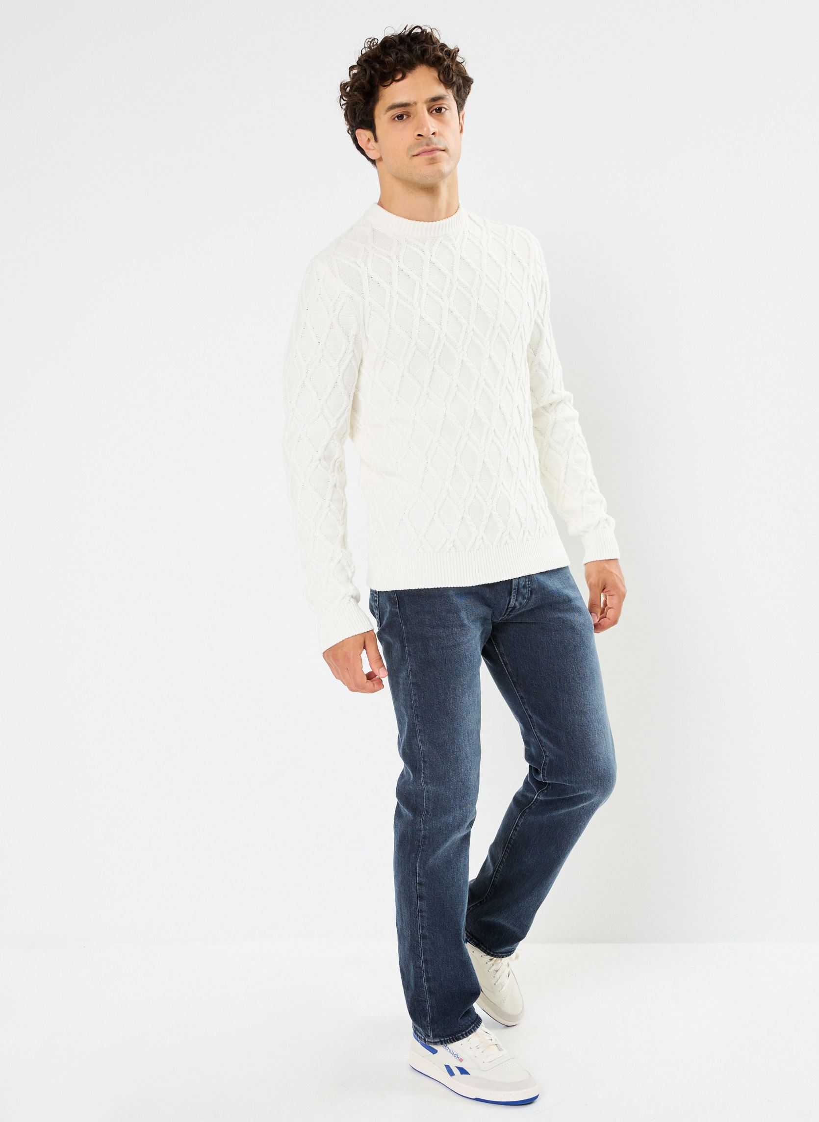 Pulls MON-PULL-TORSADE homme blanc Marvin&Co Pulls MON-PULL-TORSADE homme blanc BRIGHT WHITE