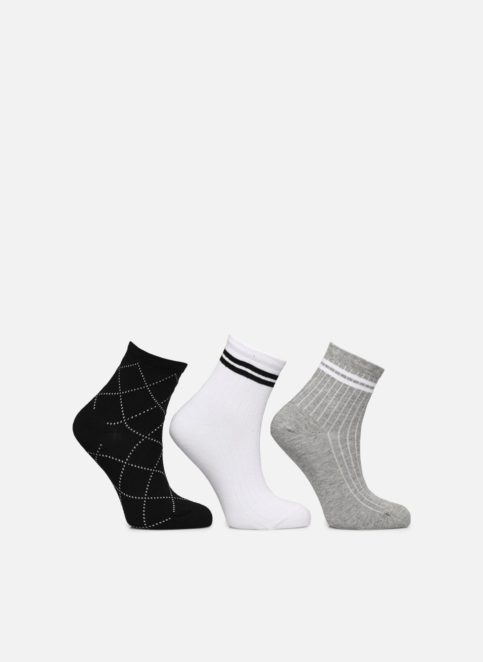 Socken Lot de 3 paires chaussettes femme sport damen mehrfarbig Sarenza Wear Socken Lot de 3 paires chaussettes femme sport damen mehrfarbig MULTICO