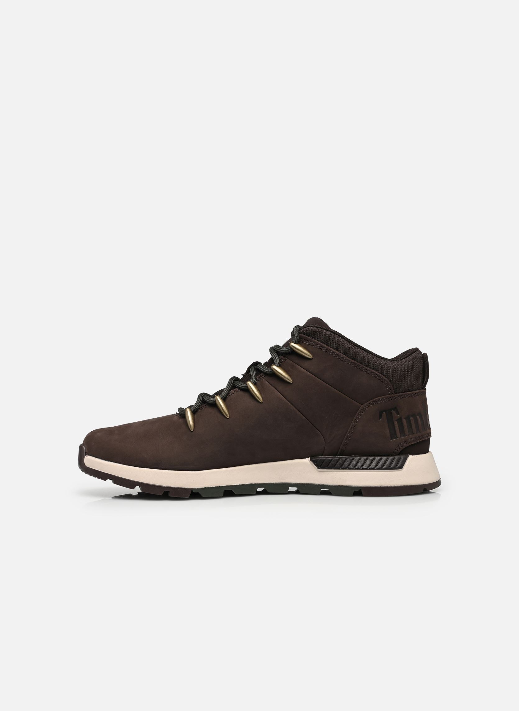 Bottines Sprint Trekker MID LACE UP SNEAKER homme marron Timberland Bottines Sprint Trekker MID LACE UP SNEAKER homme marron DARK BROWN NUBUCK W BLACK