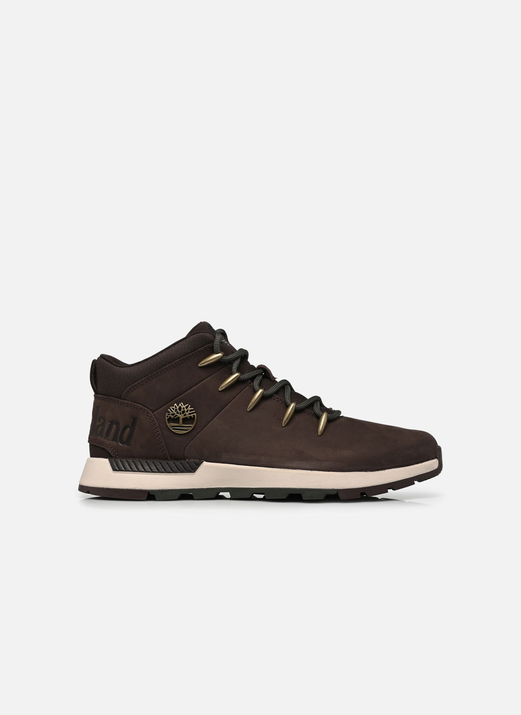 Bottines Sprint Trekker MID LACE UP SNEAKER homme marron Timberland Bottines Sprint Trekker MID LACE UP SNEAKER homme marron DARK BROWN NUBUCK W BLACK