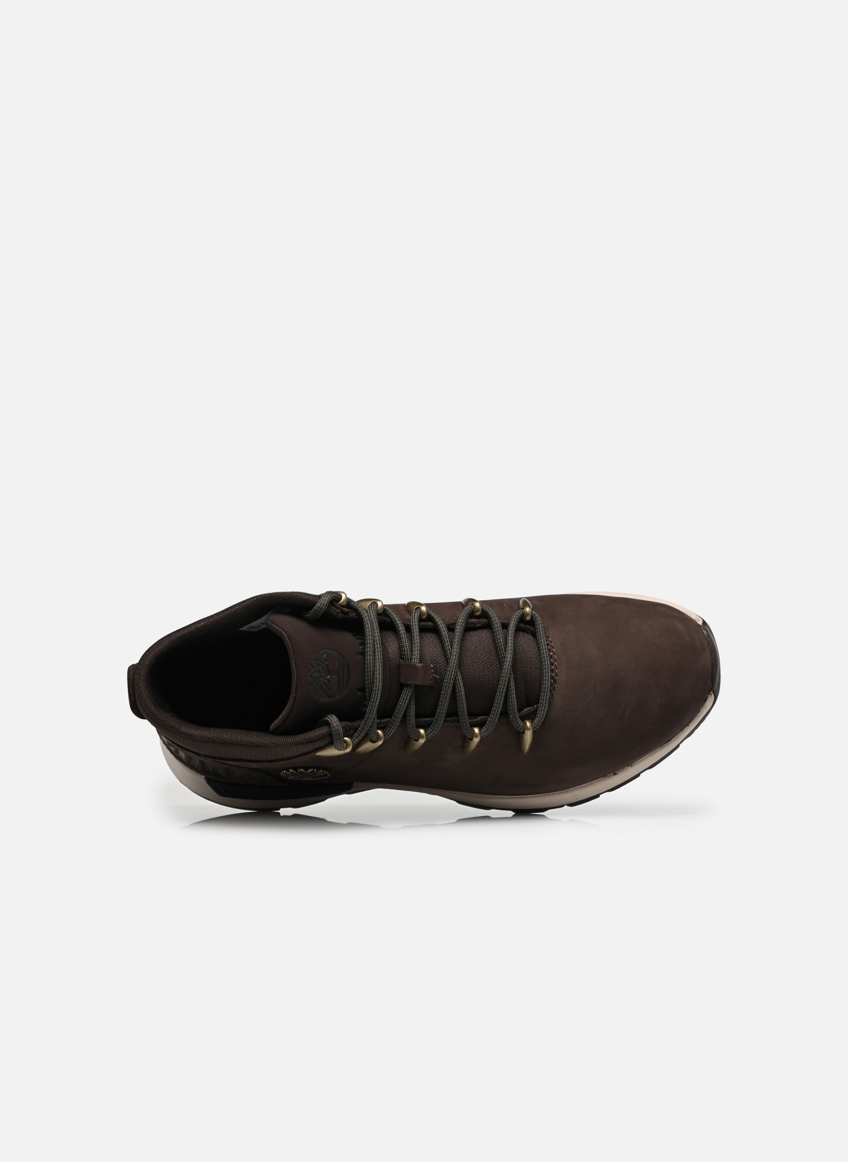 Bottines Sprint Trekker MID LACE UP SNEAKER homme marron Timberland Bottines Sprint Trekker MID LACE UP SNEAKER homme marron DARK BROWN NUBUCK W BLACK