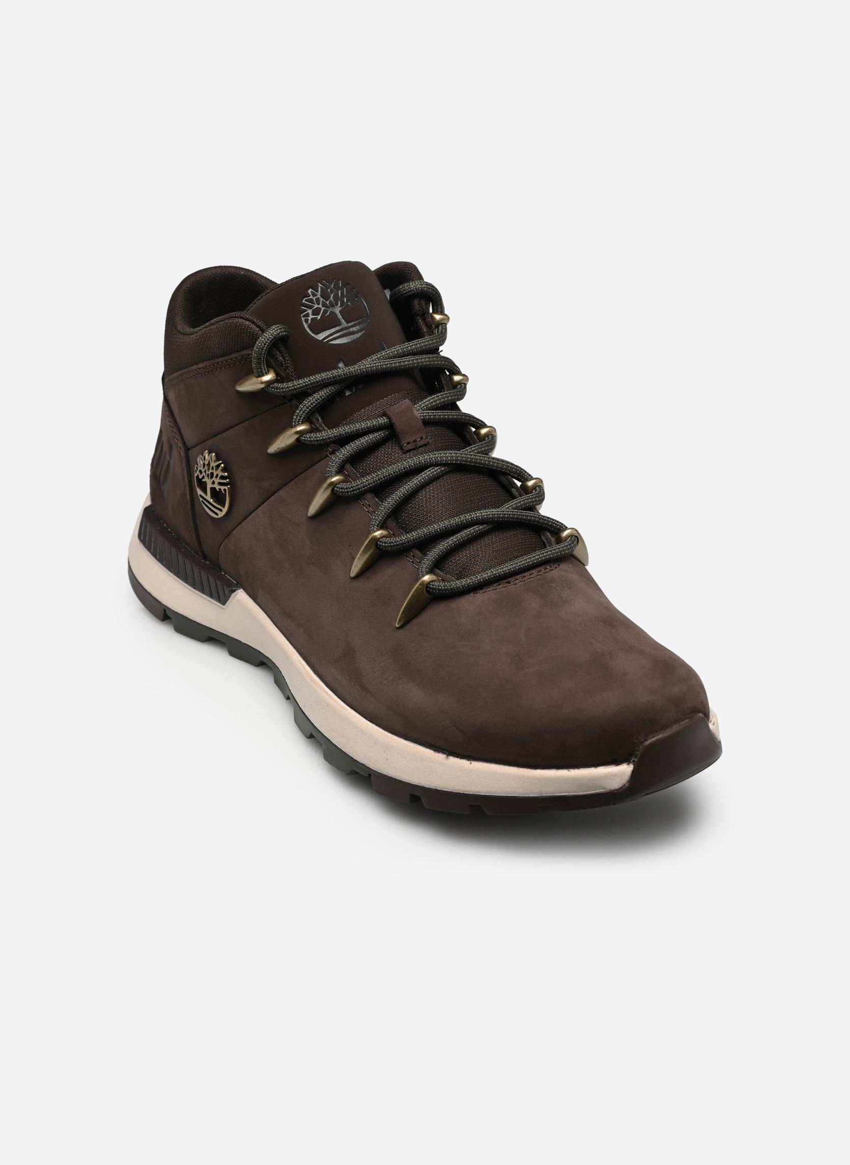 Bottines Sprint Trekker MID LACE UP SNEAKER homme marron Timberland Bottines Sprint Trekker MID LACE UP SNEAKER homme marron DARK BROWN NUBUCK W BLACK