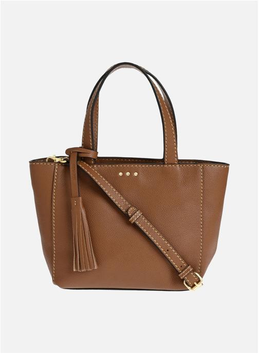 Loxwood Cabas BABY CABAS - Petit crossover en cuir grainé - BRANDY femme marron