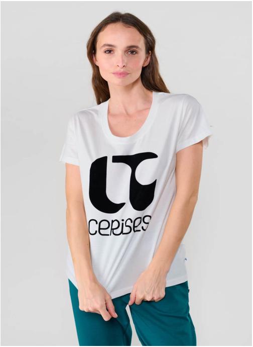 Le temps des cerises Tee-shirts Tee-Shirt TAOLO White femme blanc