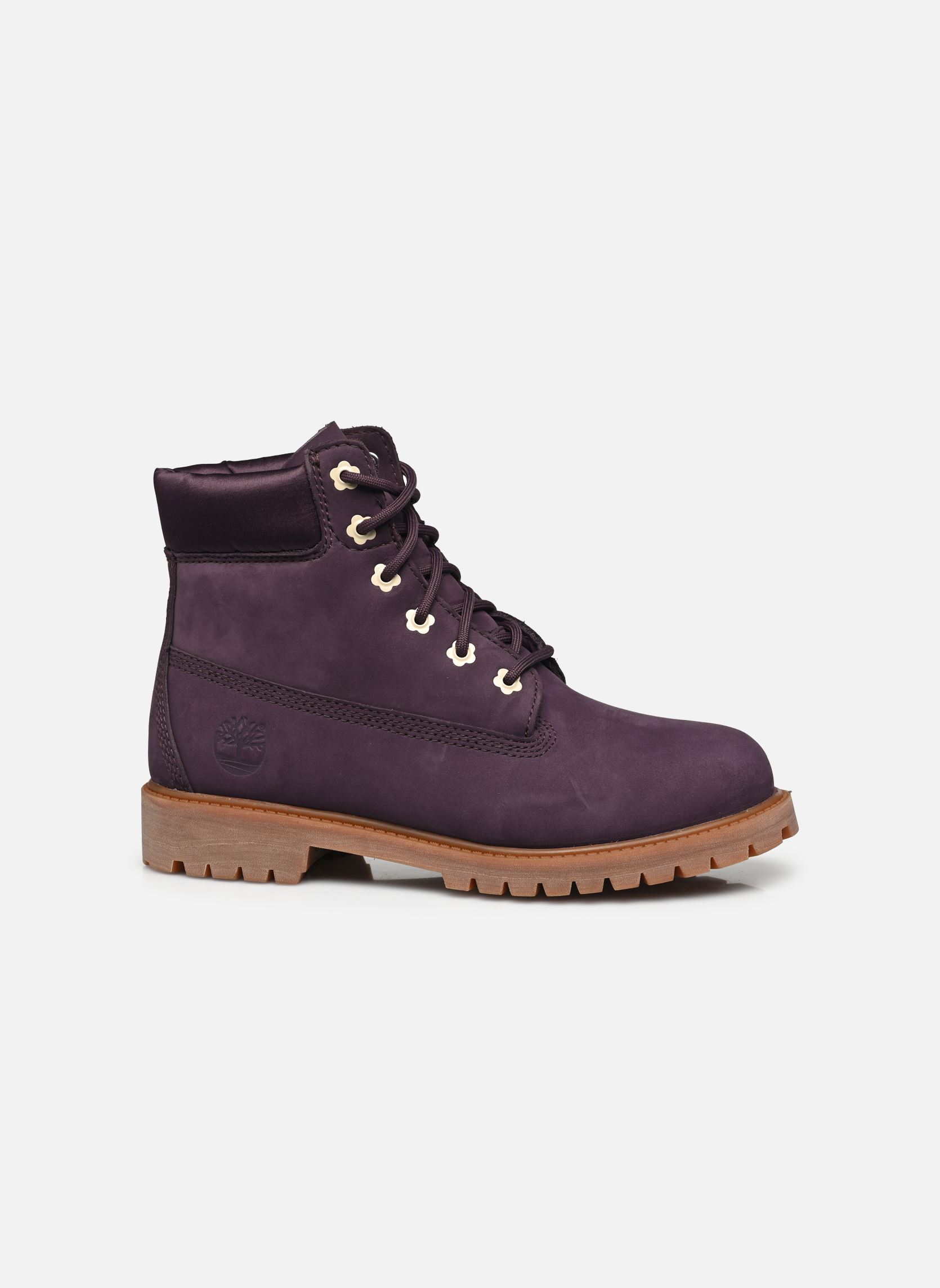 Laarzen TIMBERLAND PREMIUM 6 INCH LACE UP WATERP paars Timberland Laarzen TIMBERLAND PREMIUM 6 INCH LACE UP WATERP paars DARK PURPLE NUBUCK