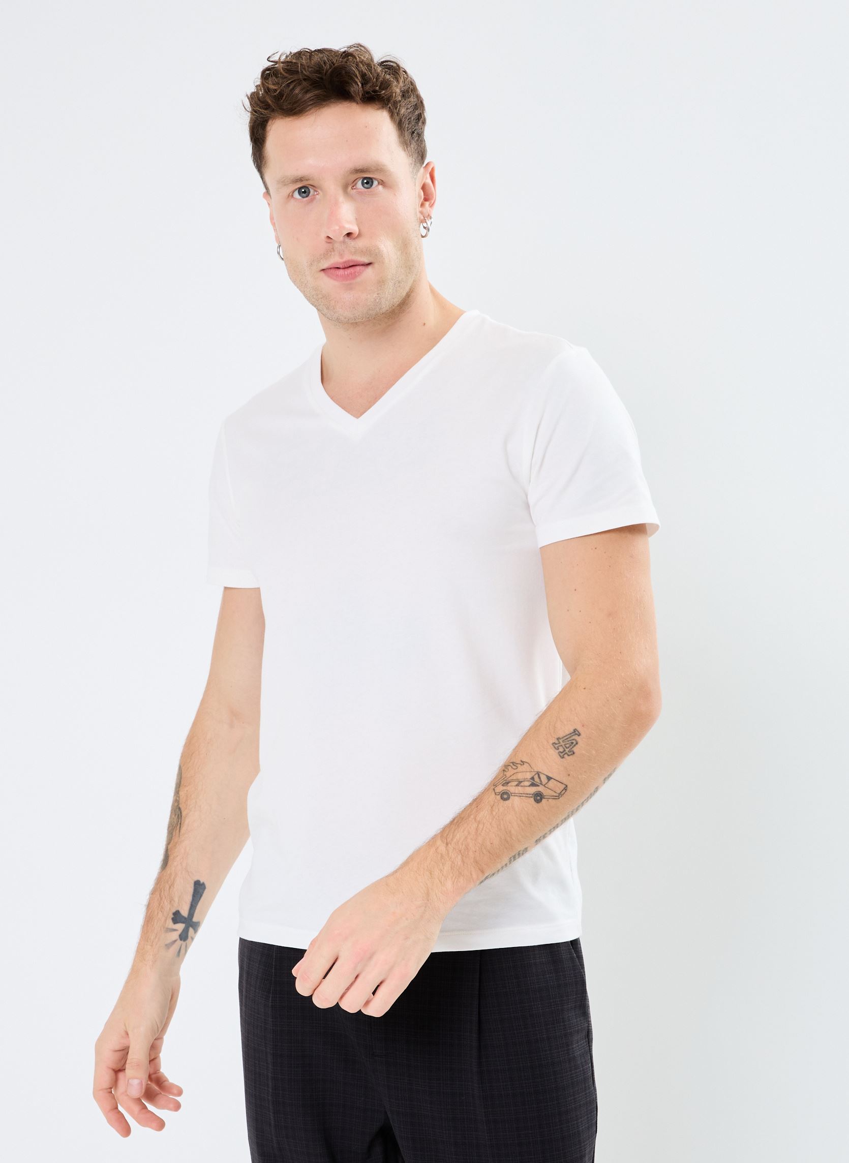 Tee-shirts manches courtes TEVE homme blanc Marvin&Co Tee-shirts manches courtes TEVE homme blanc Bright white