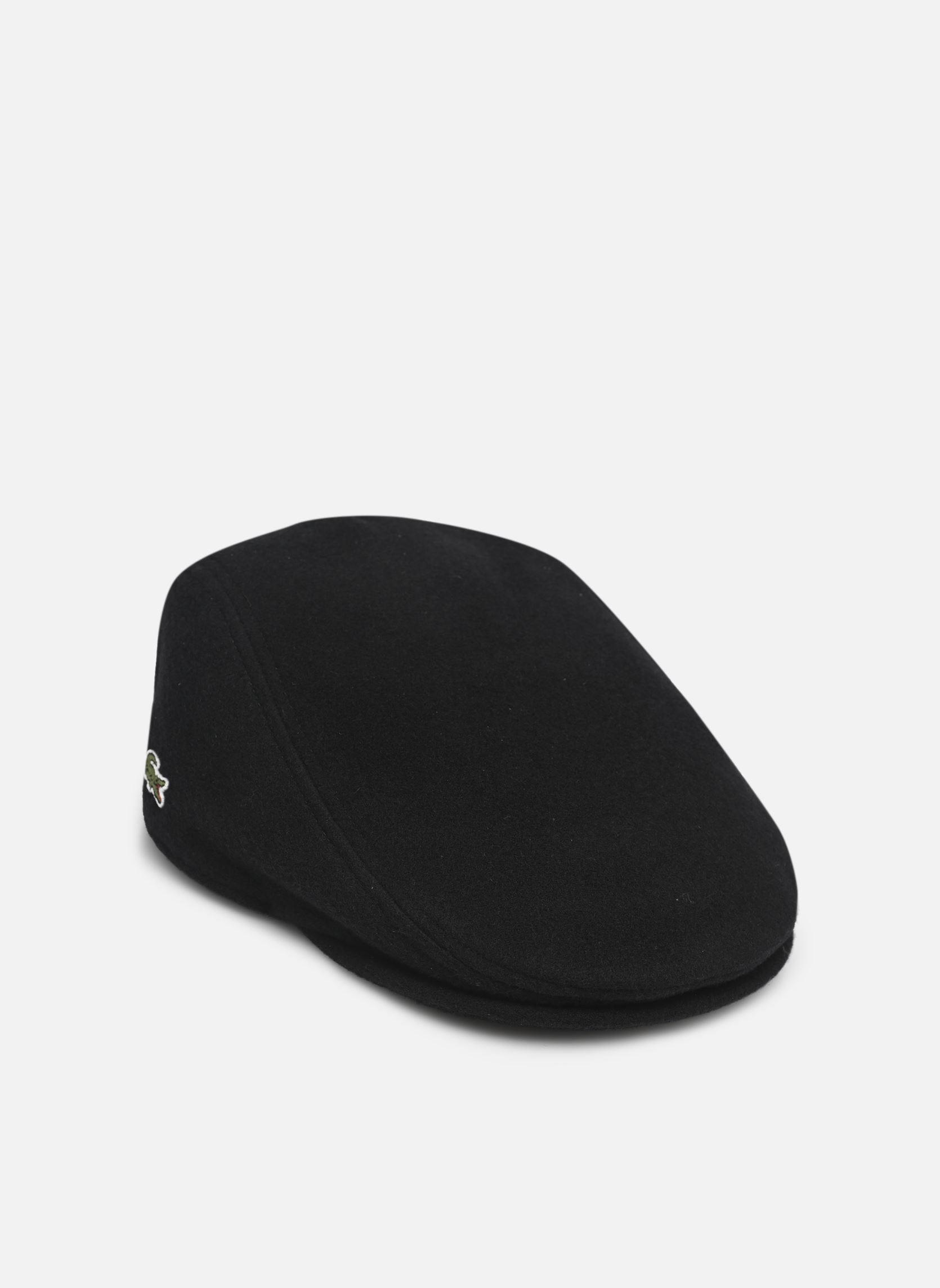 Casquettes Béret en feutre de laine mélangée noir Lacoste Casquettes Béret en feutre de laine mélangée noir NOIR