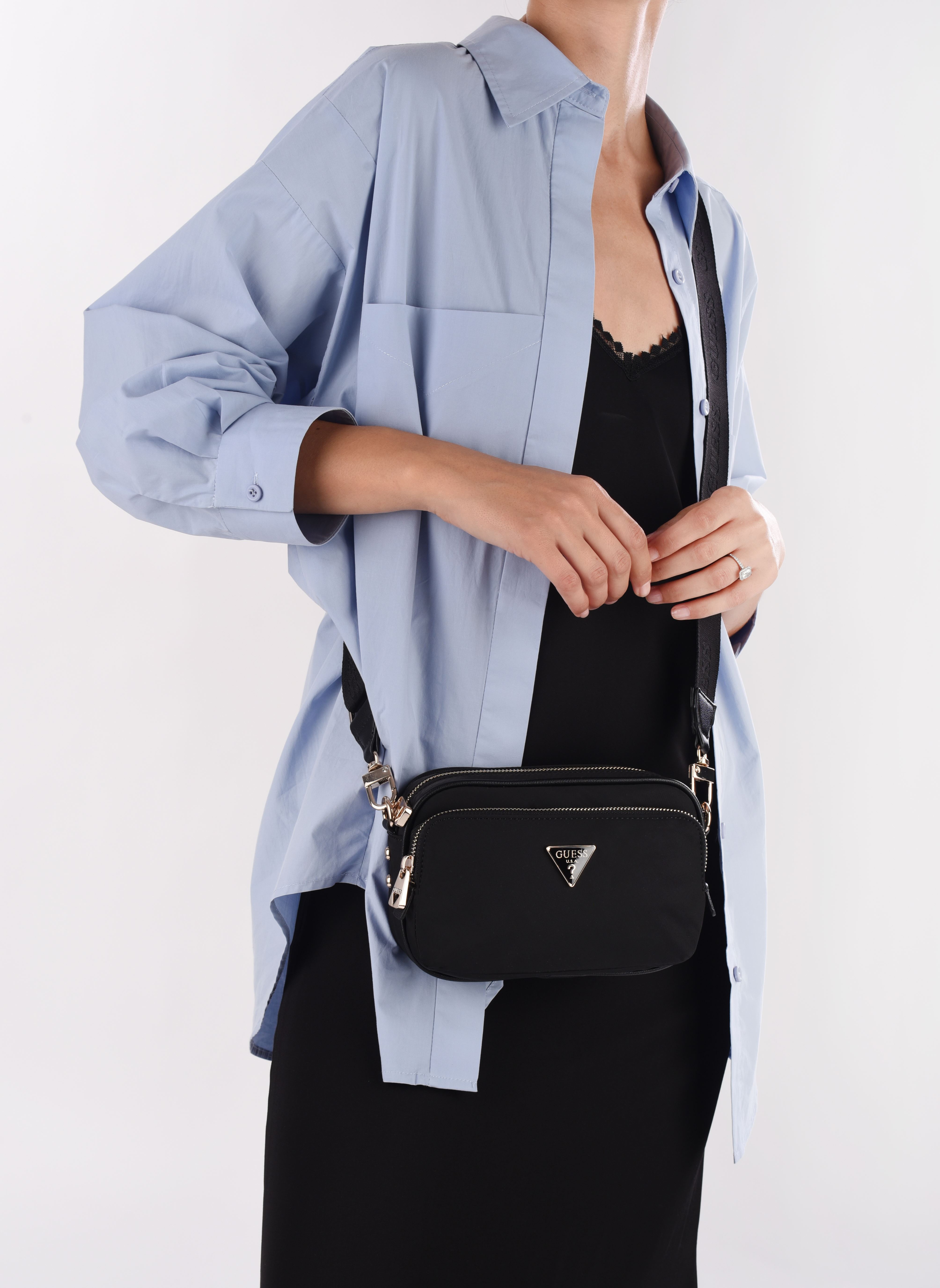 Guess Eco Gemma Mini Camera Bag A Tracolla Taupe - Acquista A Prezzi Outlet
