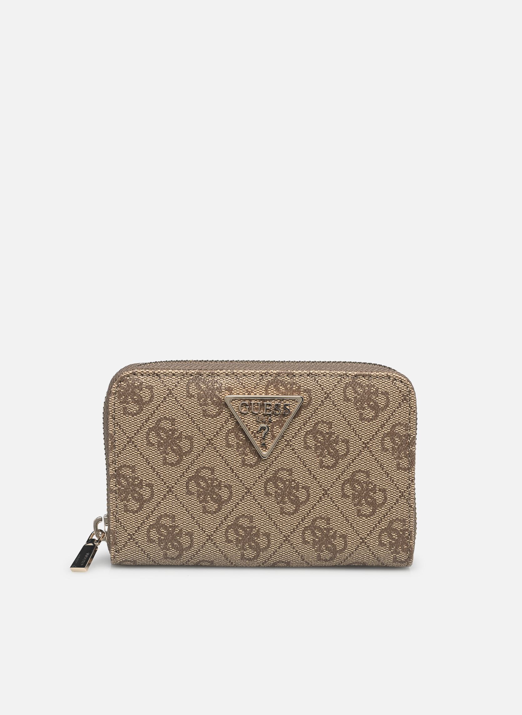 Portefeuille Guess laurel wallet latte logo Unique