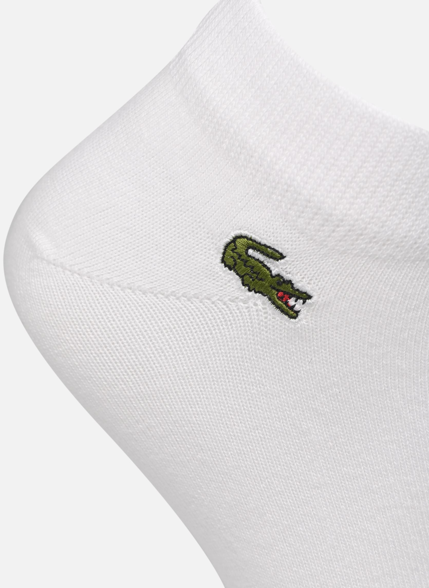 Socquettes Chaussettes Lacoste RA2917 blanc Lacoste Socquettes Chaussettes Lacoste RA2917 blanc BLANC