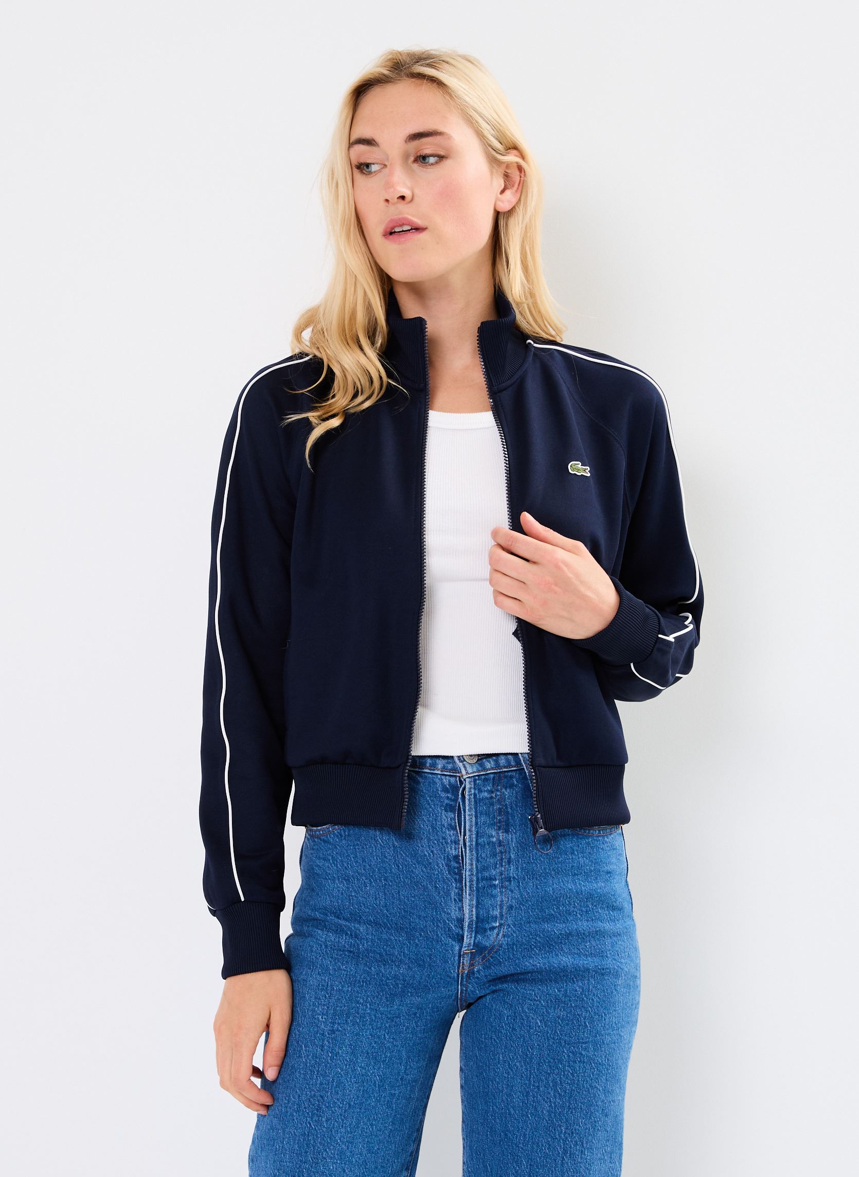 Veste Lacoste Femme Bleu Manteau Veste Lacoste Pour Femme Veste Zippee Femme Lacoste 166