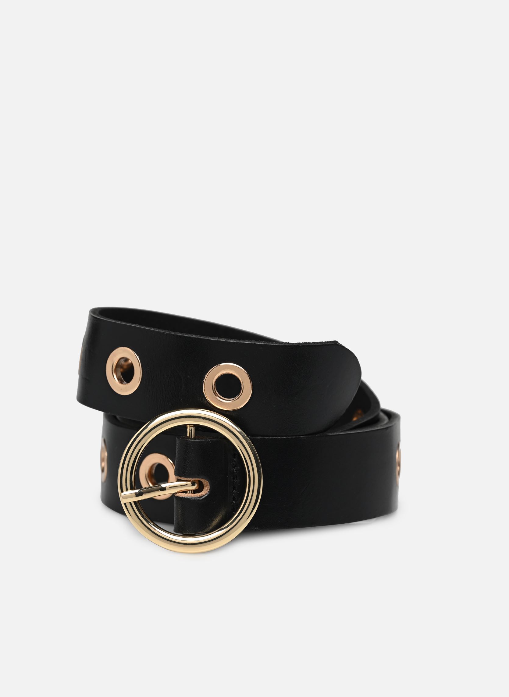 Gürtel Nalla Eyelet Leather Jeans Belt Fc damen schwarz Pieces Gürtel Nalla Eyelet Leather Jeans Belt Fc damen schwarz Black Gold