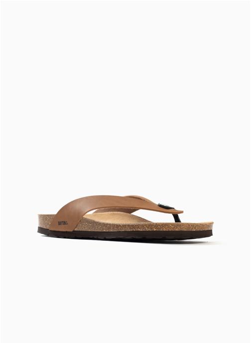 Bayton Tongs LUCCA homme marron
