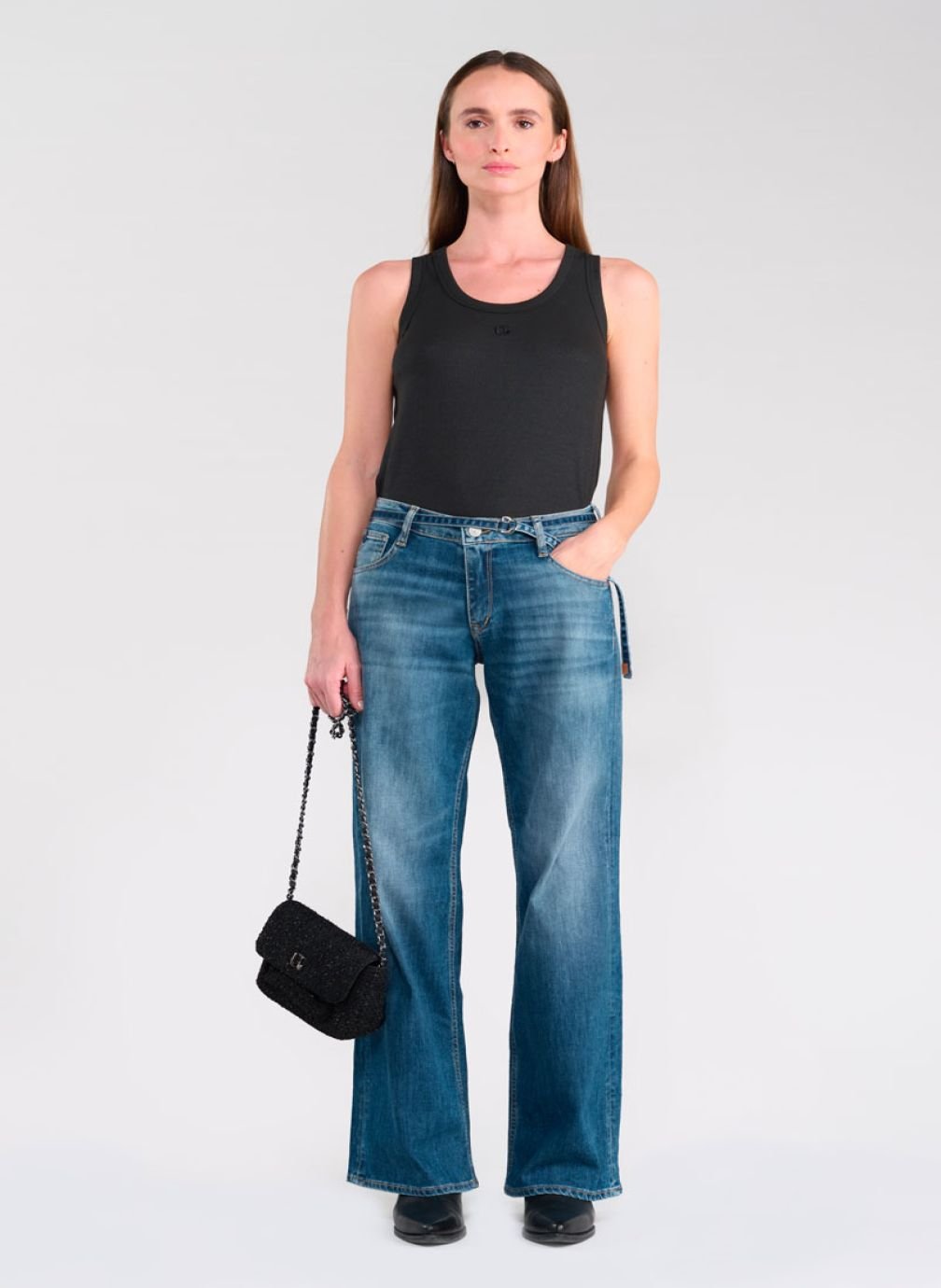 Jean Droit Femme Le Temps Des Cerises - Taille 28, Bleu Clair Stretch - Slim, Neuf Avec étiquettes