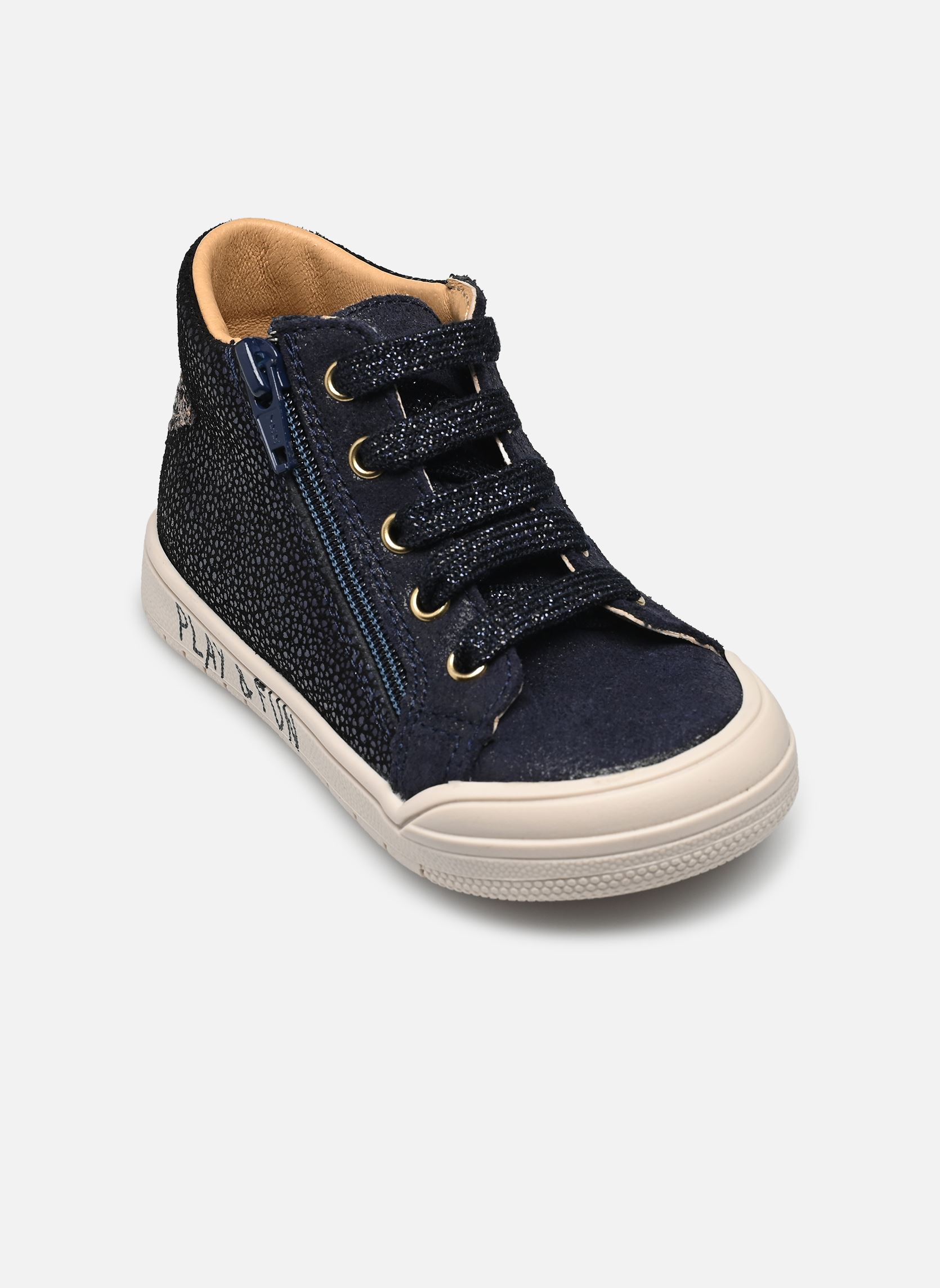 Baskets hautes Restario fille bleu Bopy Baskets hautes Restario fille bleu MARINE