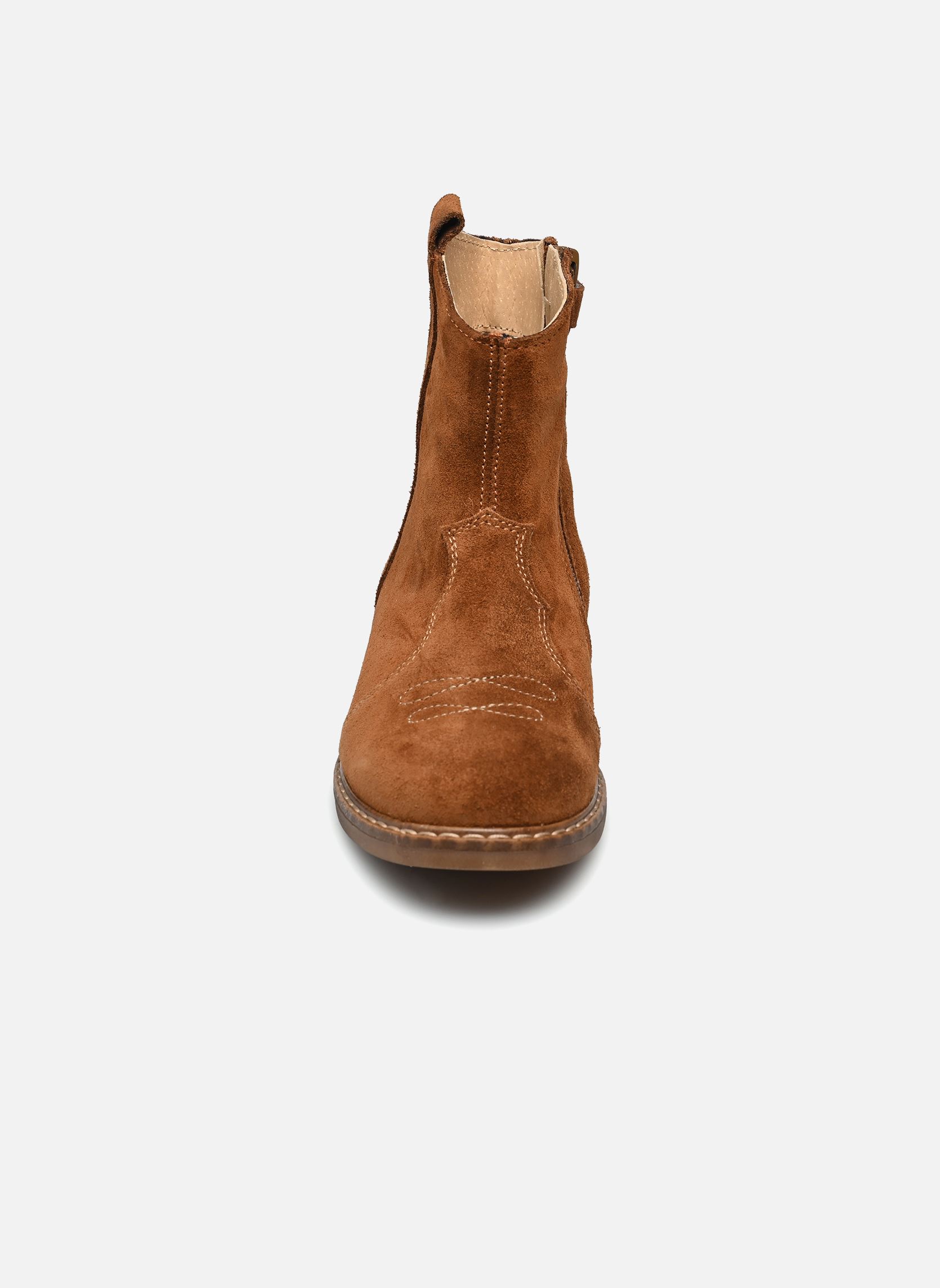 Stiefeletten / Ankle Boots Santiag mädchen braun Bopy Stiefeletten / Ankle Boots Santiag mädchen braun CARAMEL