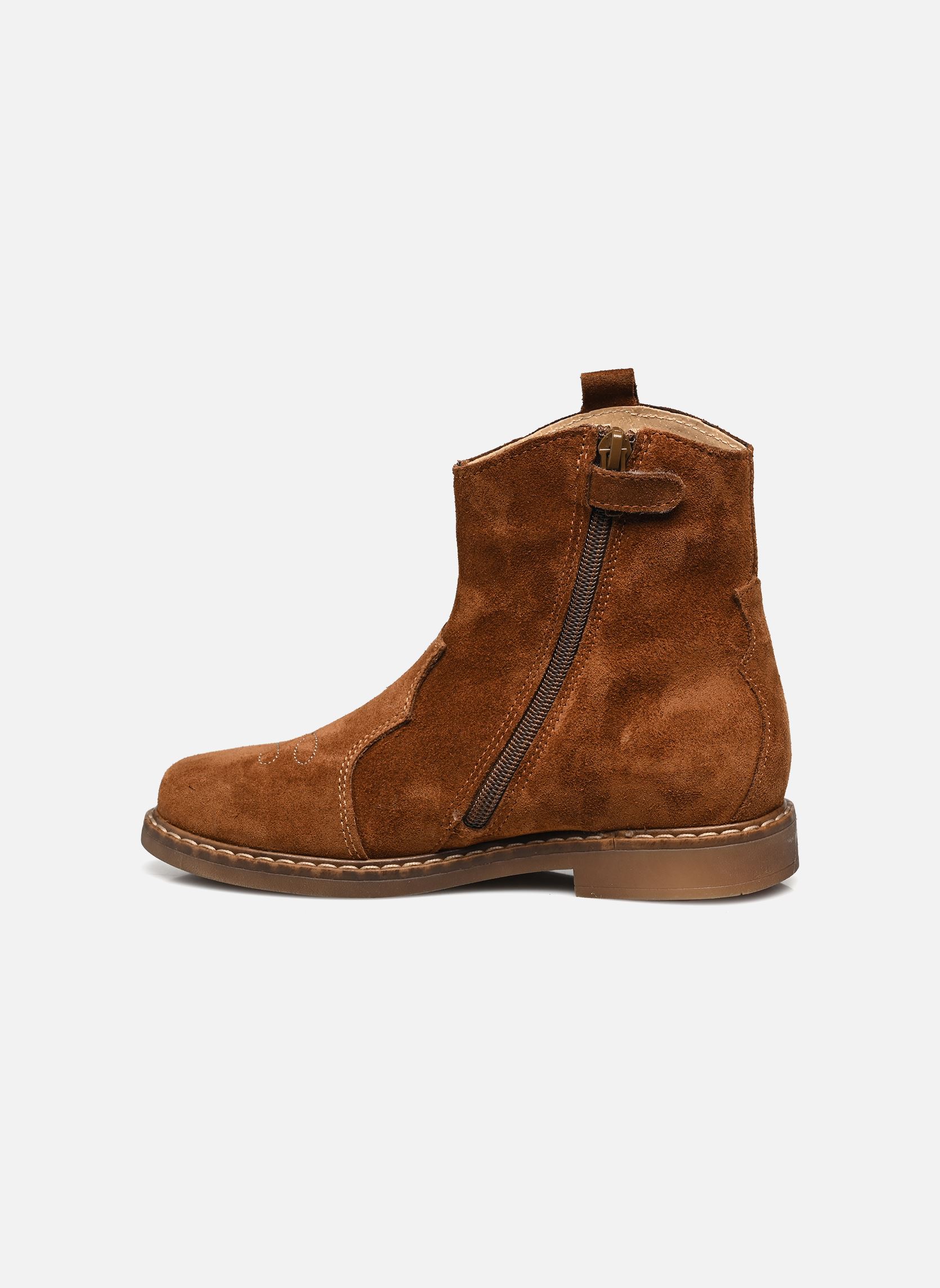 Stiefeletten / Ankle Boots Santiag mädchen braun Bopy Stiefeletten / Ankle Boots Santiag mädchen braun CARAMEL