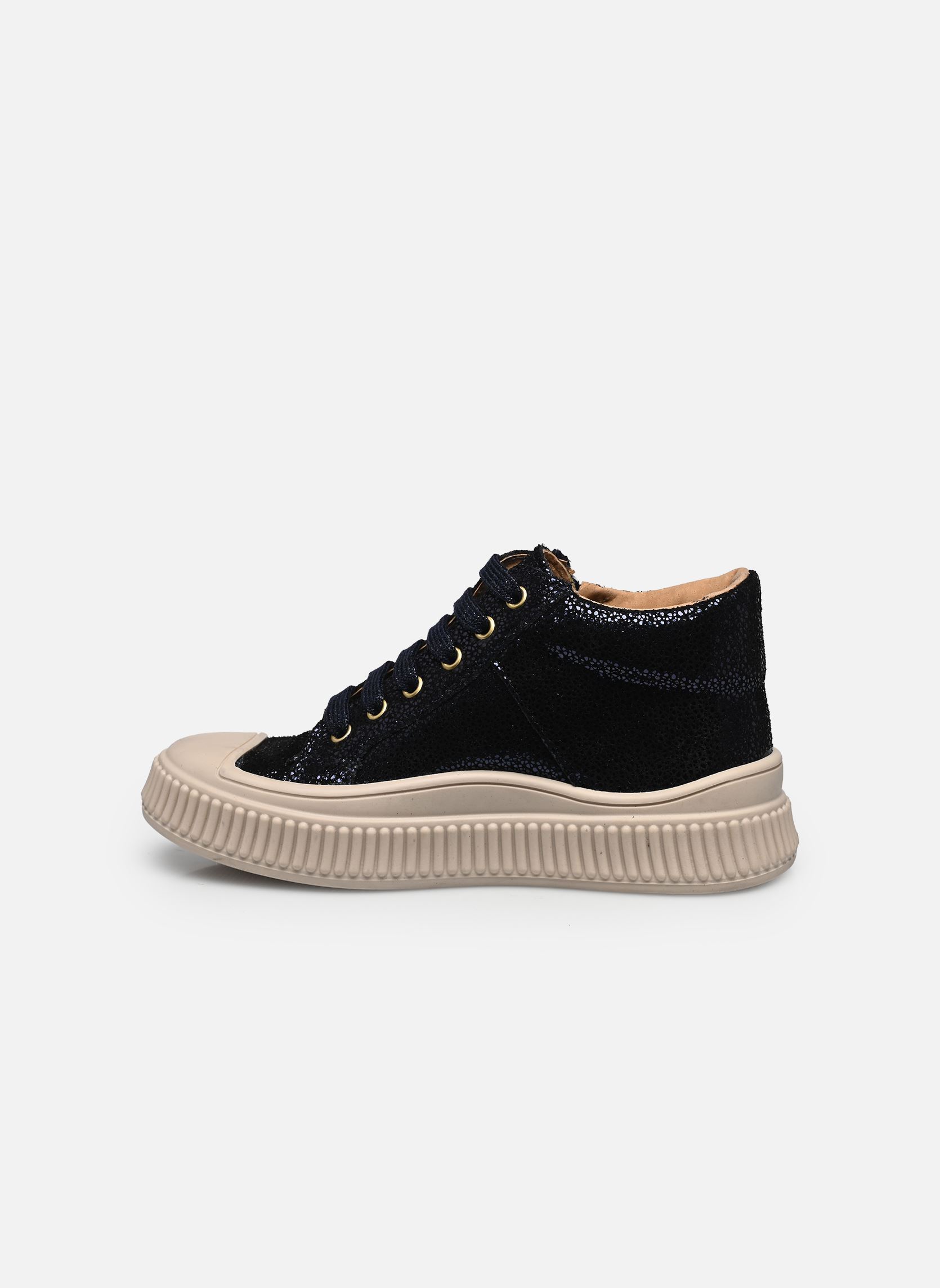 Baskets hautes Solex fille bleu Bopy Baskets hautes Solex fille bleu MARINE PAILLETE