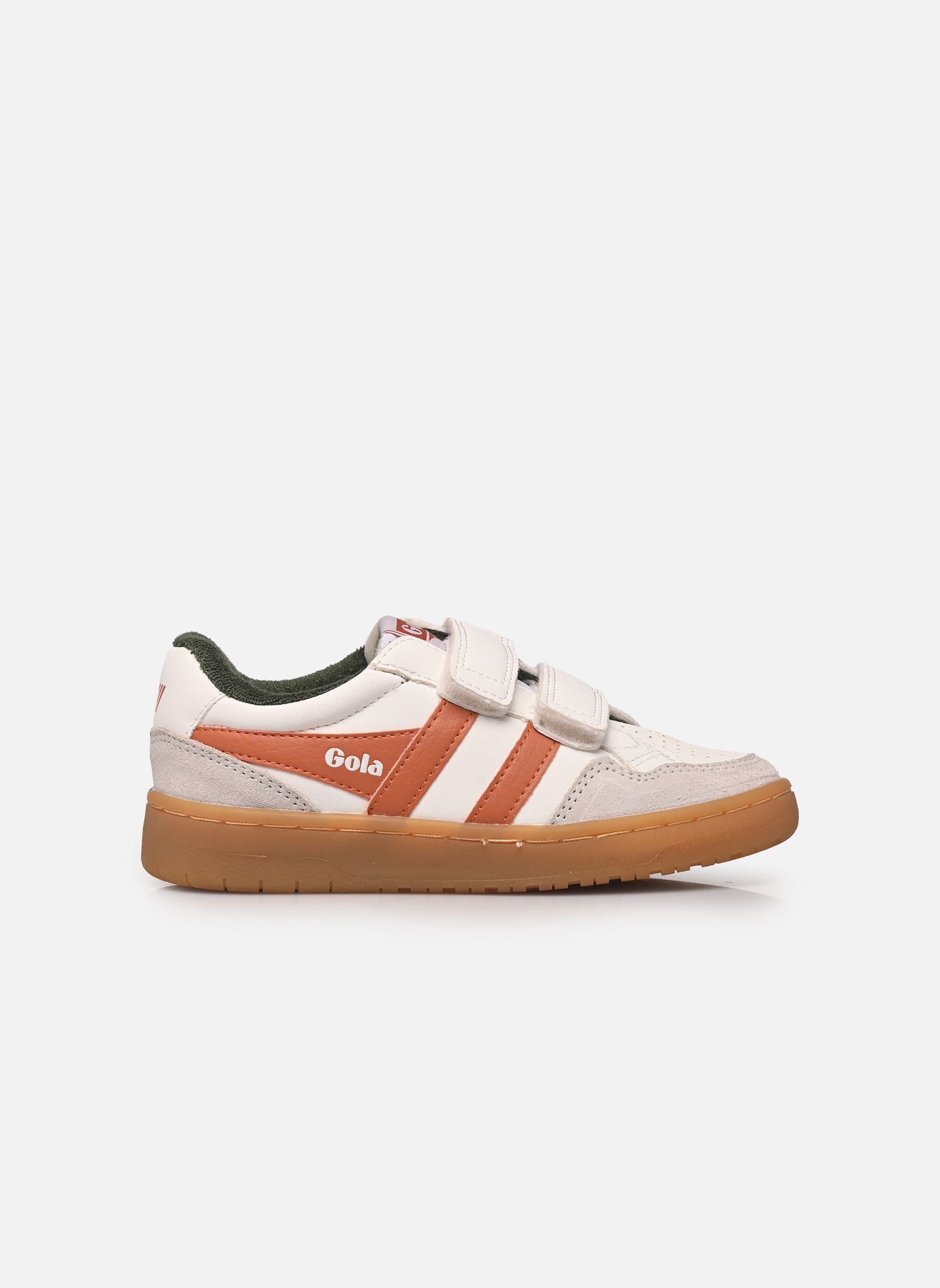 Sneakers Eagle Strap meisjes wit Gola Sneakers Eagle Strap meisjes wit WHITE/MOODY ORANGE/EVERGREEN