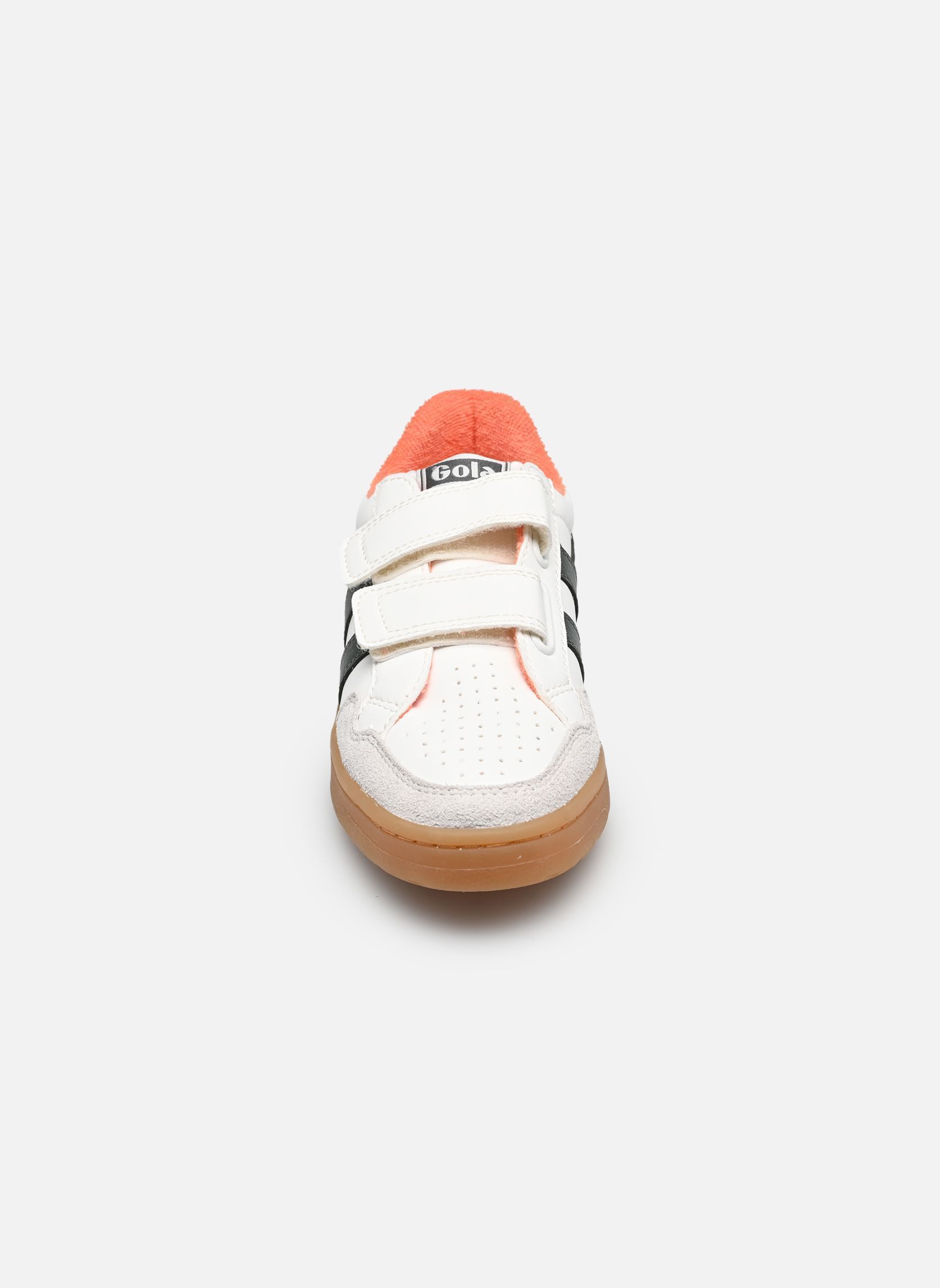 Sneakers Eagle Strap jongens wit Gola Sneakers Eagle Strap jongens wit WHITE/DARK KHAKI/MOODY ORANGE/
