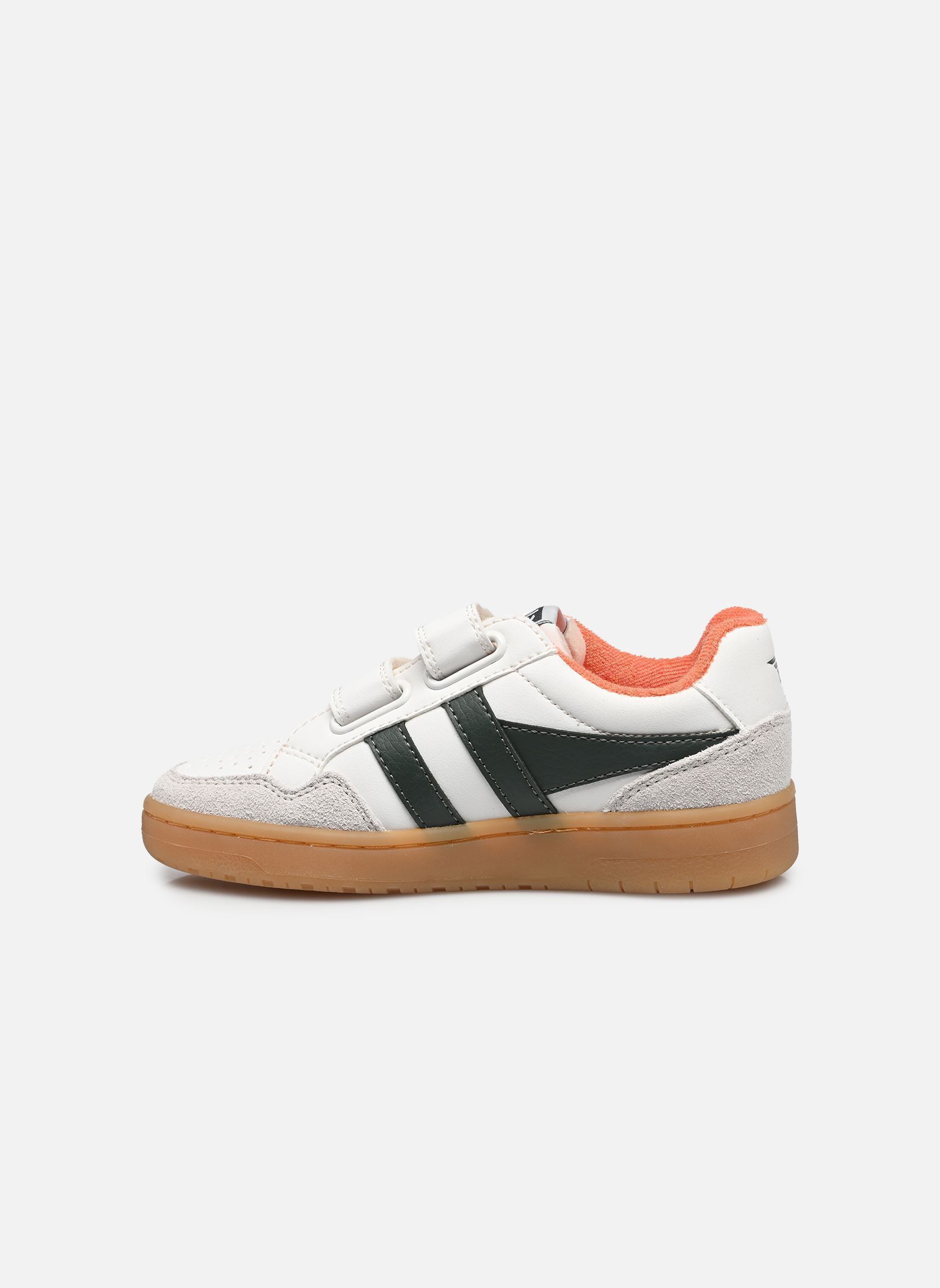 Sneakers Eagle Strap jongens wit Gola Sneakers Eagle Strap jongens wit WHITE/DARK KHAKI/MOODY ORANGE/