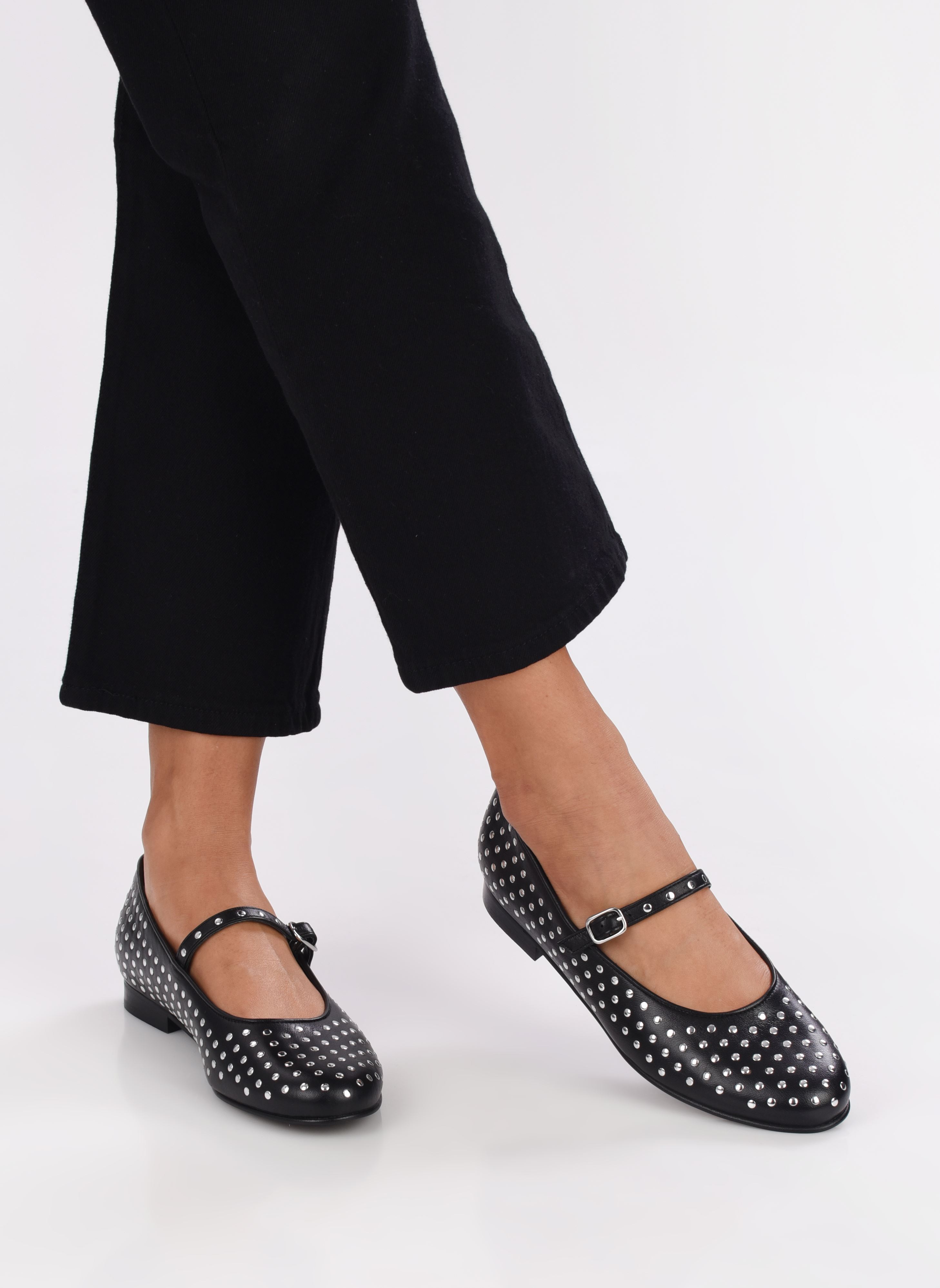 Ballerines classiques Lucien femme noir Alohas Ballerines classiques Lucien femme noir BLACK LEATHER