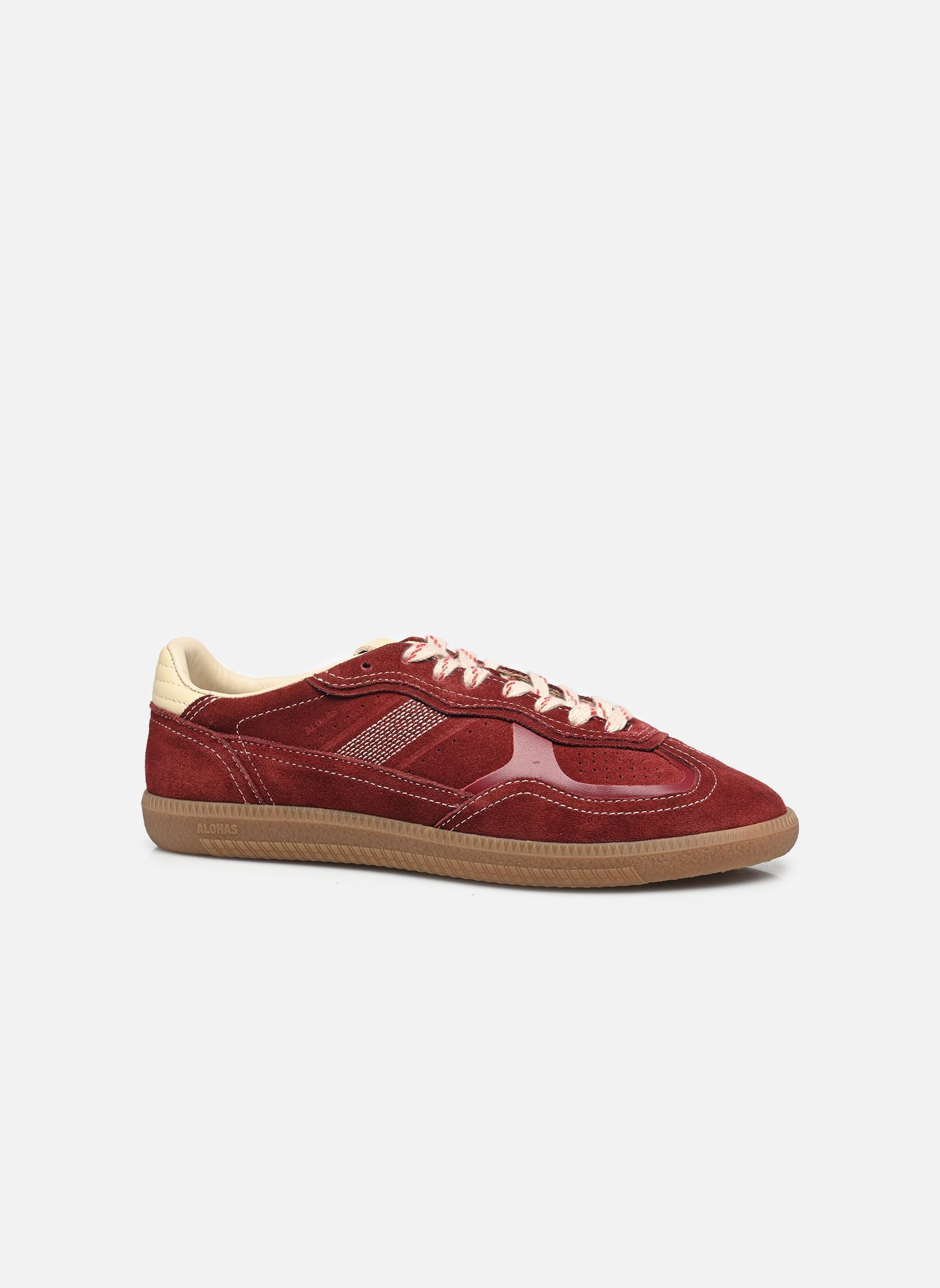 Lage sneakers Tb.490 Rife dames bordeaux Alohas Lage sneakers Tb.490 Rife dames bordeaux BURGUNDY CREAM LEATHER