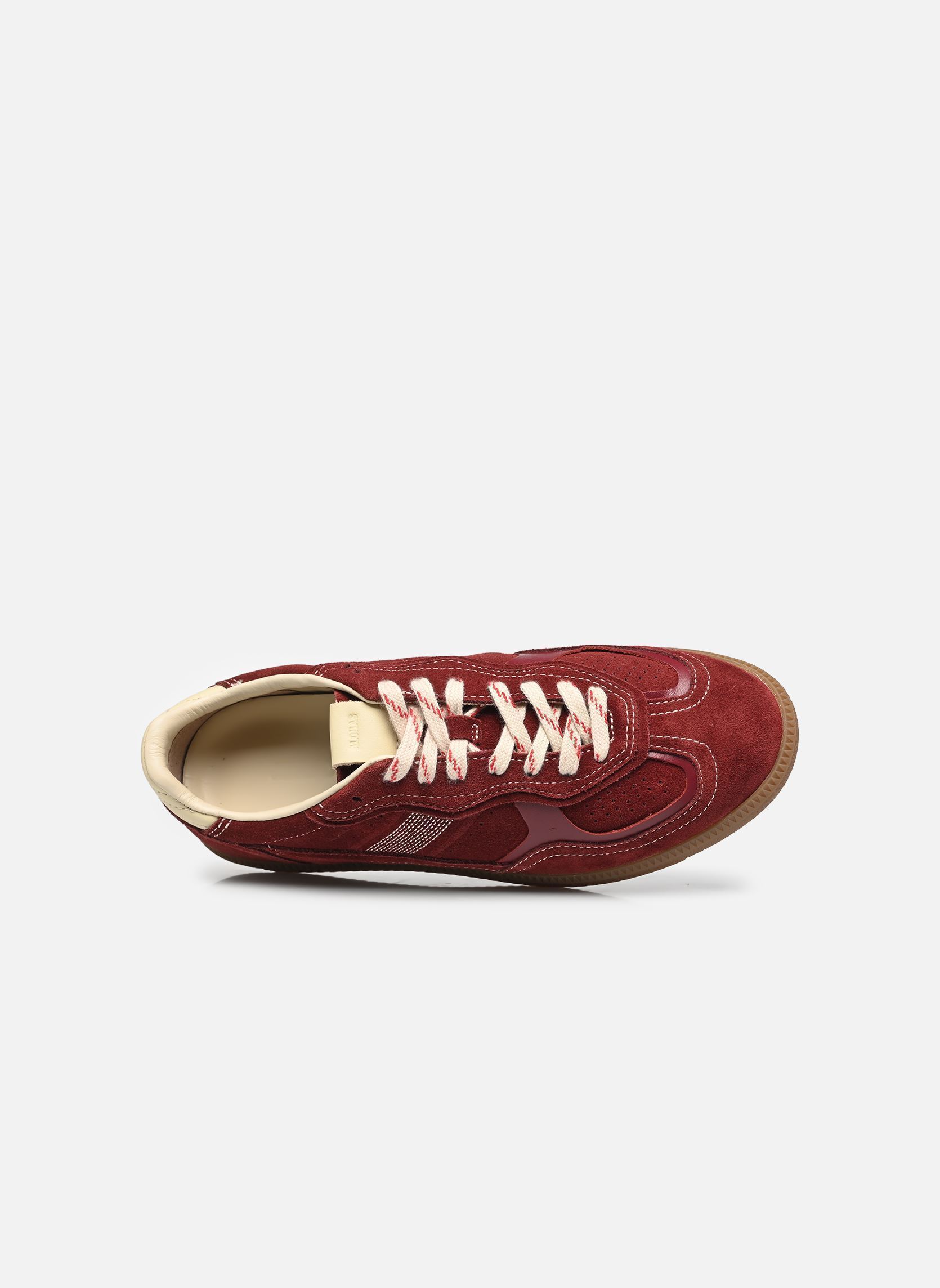 Lage sneakers Tb.490 Rife dames bordeaux Alohas Lage sneakers Tb.490 Rife dames bordeaux BURGUNDY CREAM LEATHER