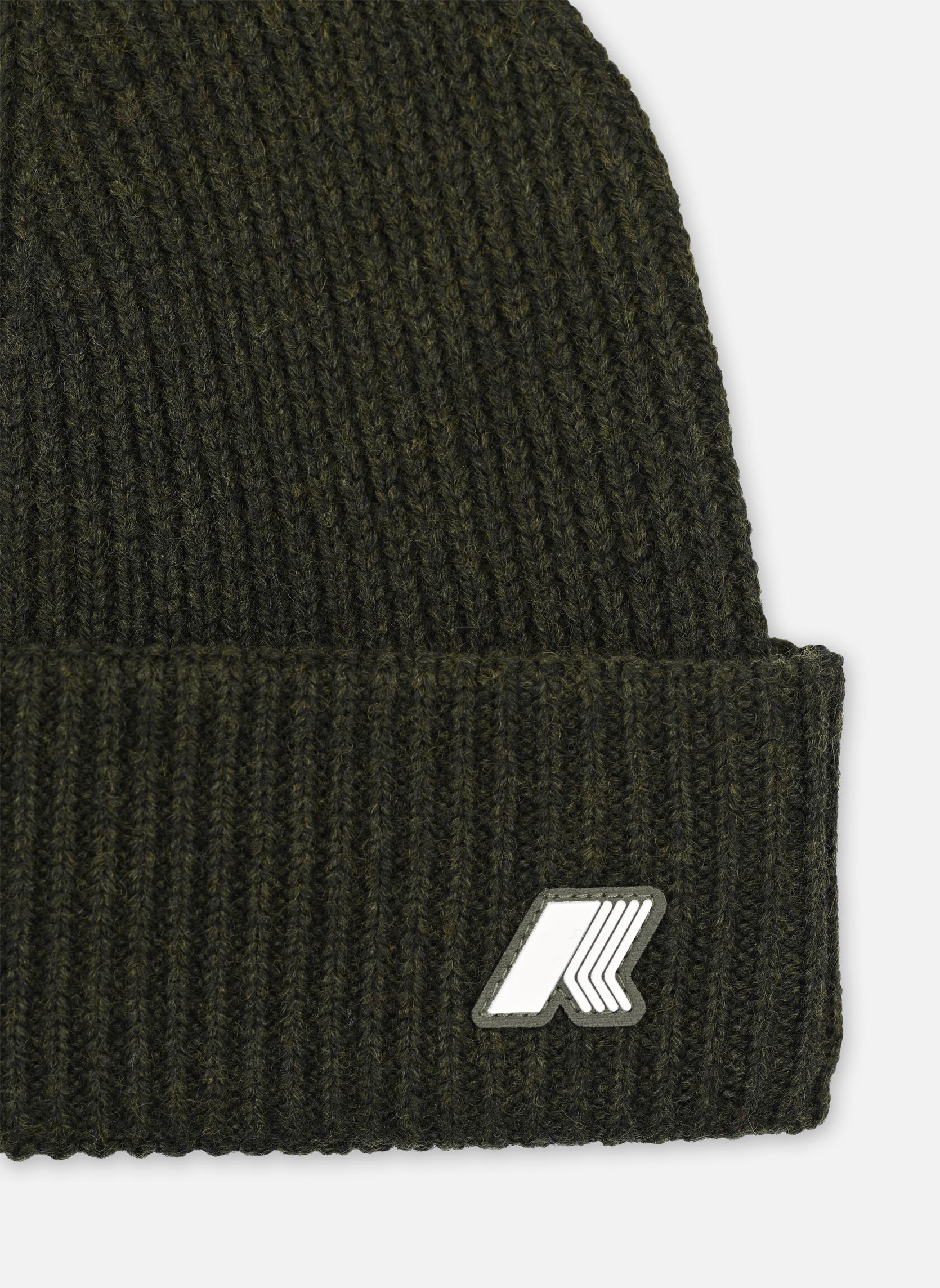 Mutsen Brice Cardigan Stitch Wool - Unisexe groen K-Way Mutsen Brice Cardigan Stitch Wool - Unisexe groen GREEN BLACKISH MELANGE