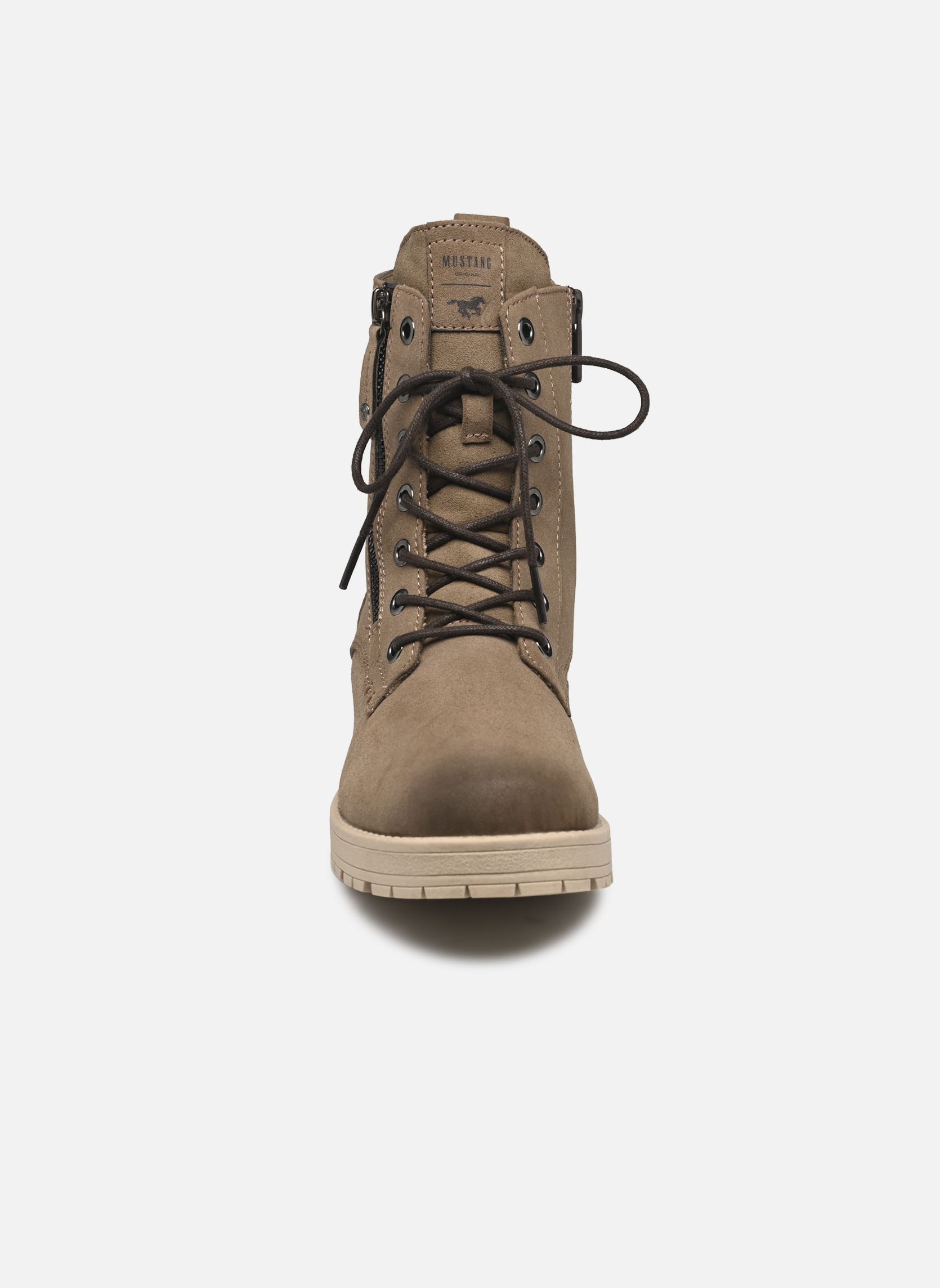 Geschnürte Stiefeletten 1397501 damen beige Mustang shoes Geschnürte Stiefeletten 1397501 damen beige Taupe