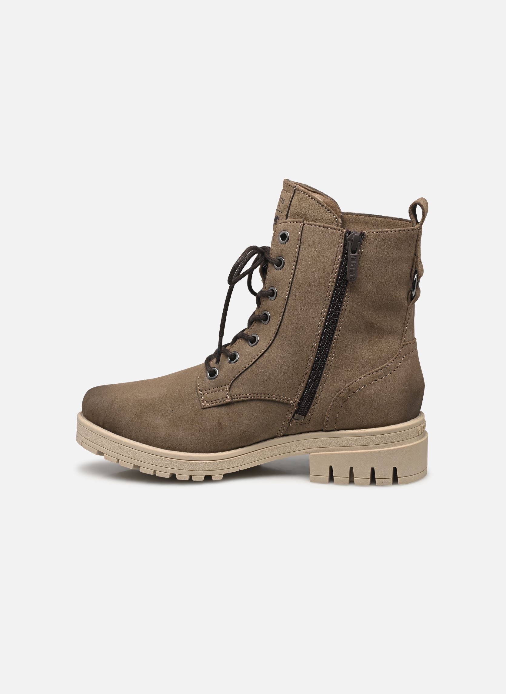 Geschnürte Stiefeletten 1397501 damen beige Mustang shoes Geschnürte Stiefeletten 1397501 damen beige Taupe