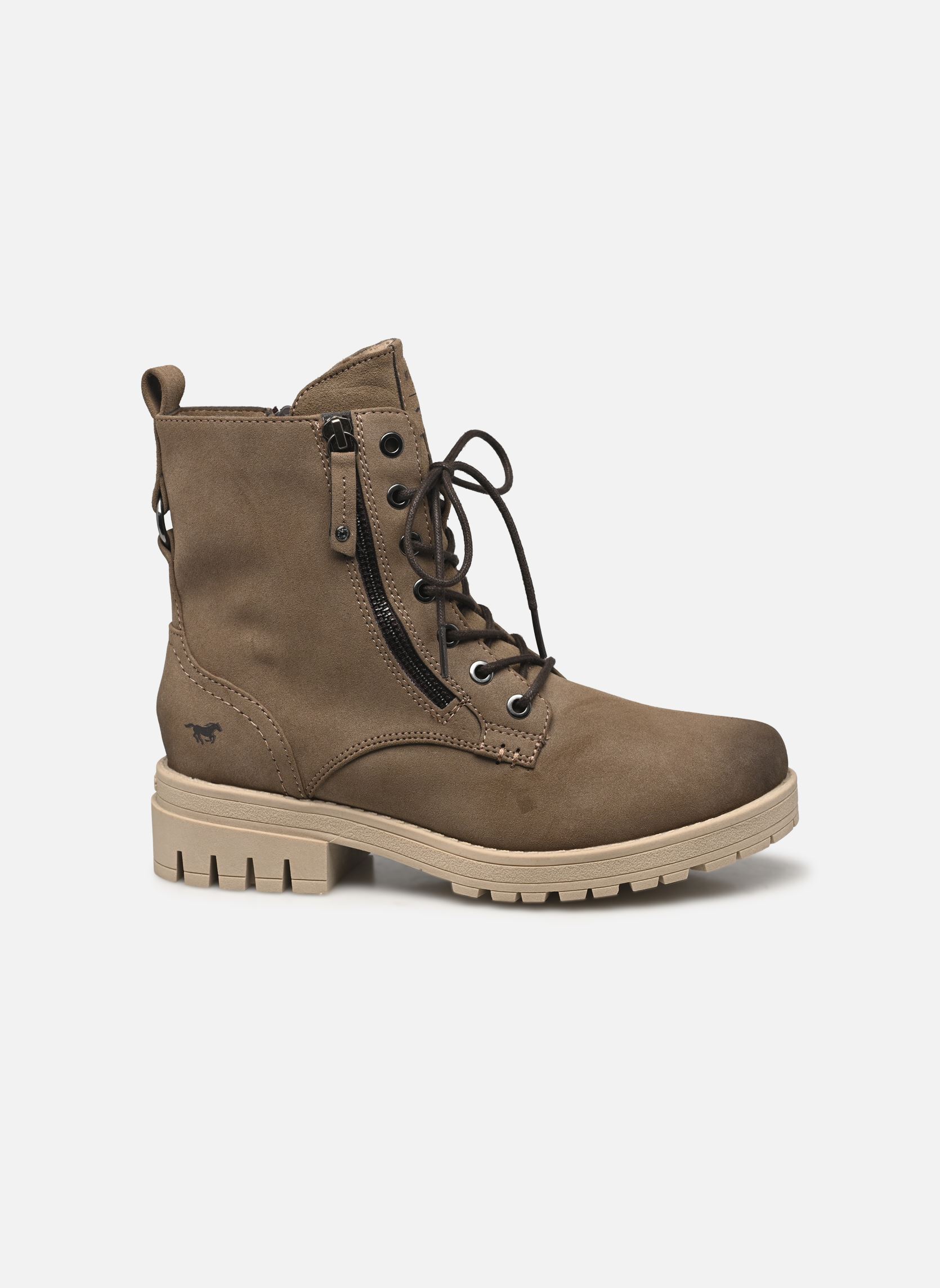 Geschnürte Stiefeletten 1397501 damen beige Mustang shoes Geschnürte Stiefeletten 1397501 damen beige Taupe
