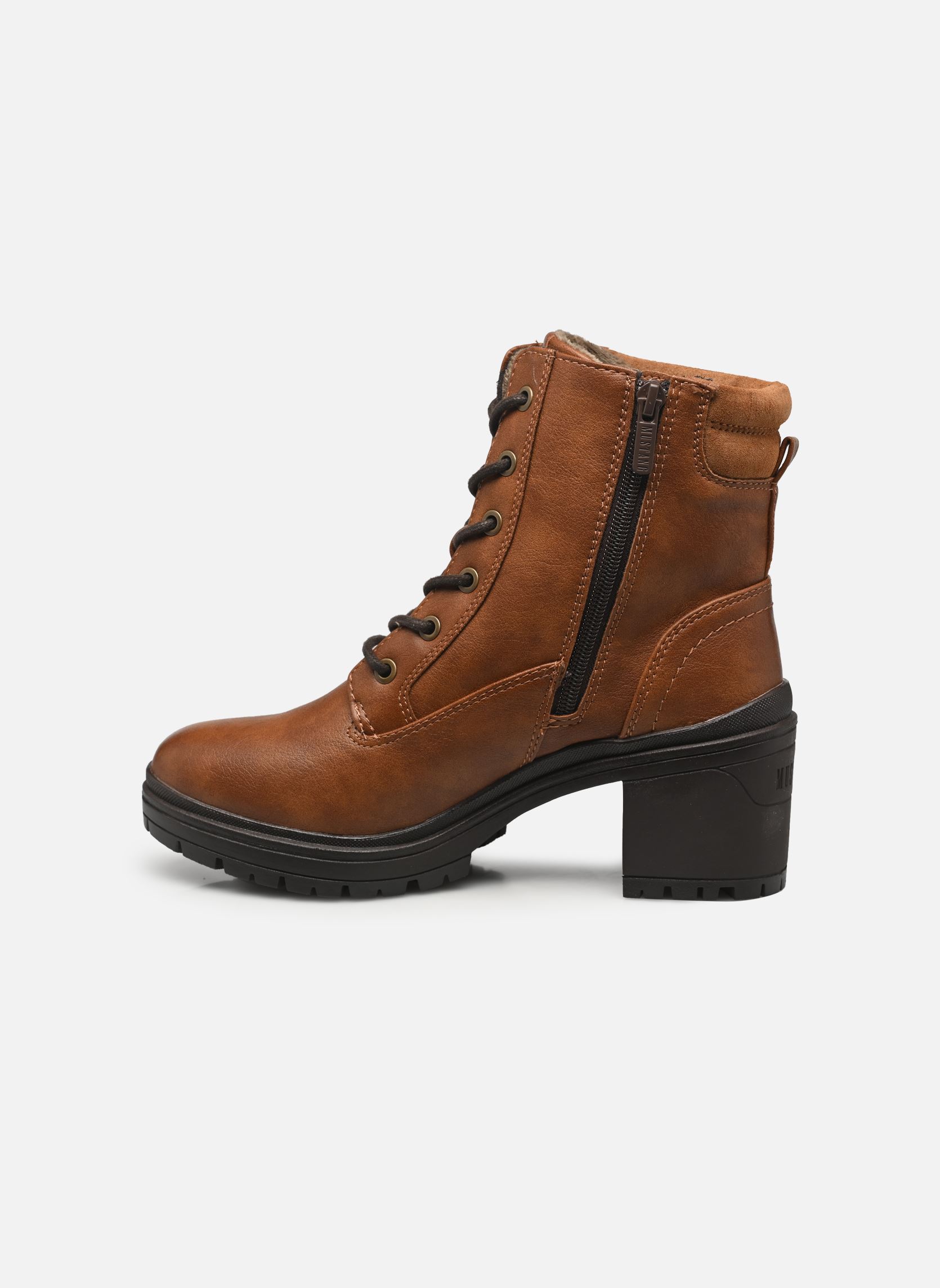 Bottines à lacets 1409506 femme marron Mustang shoes Bottines à lacets 1409506 femme marron Kastanie