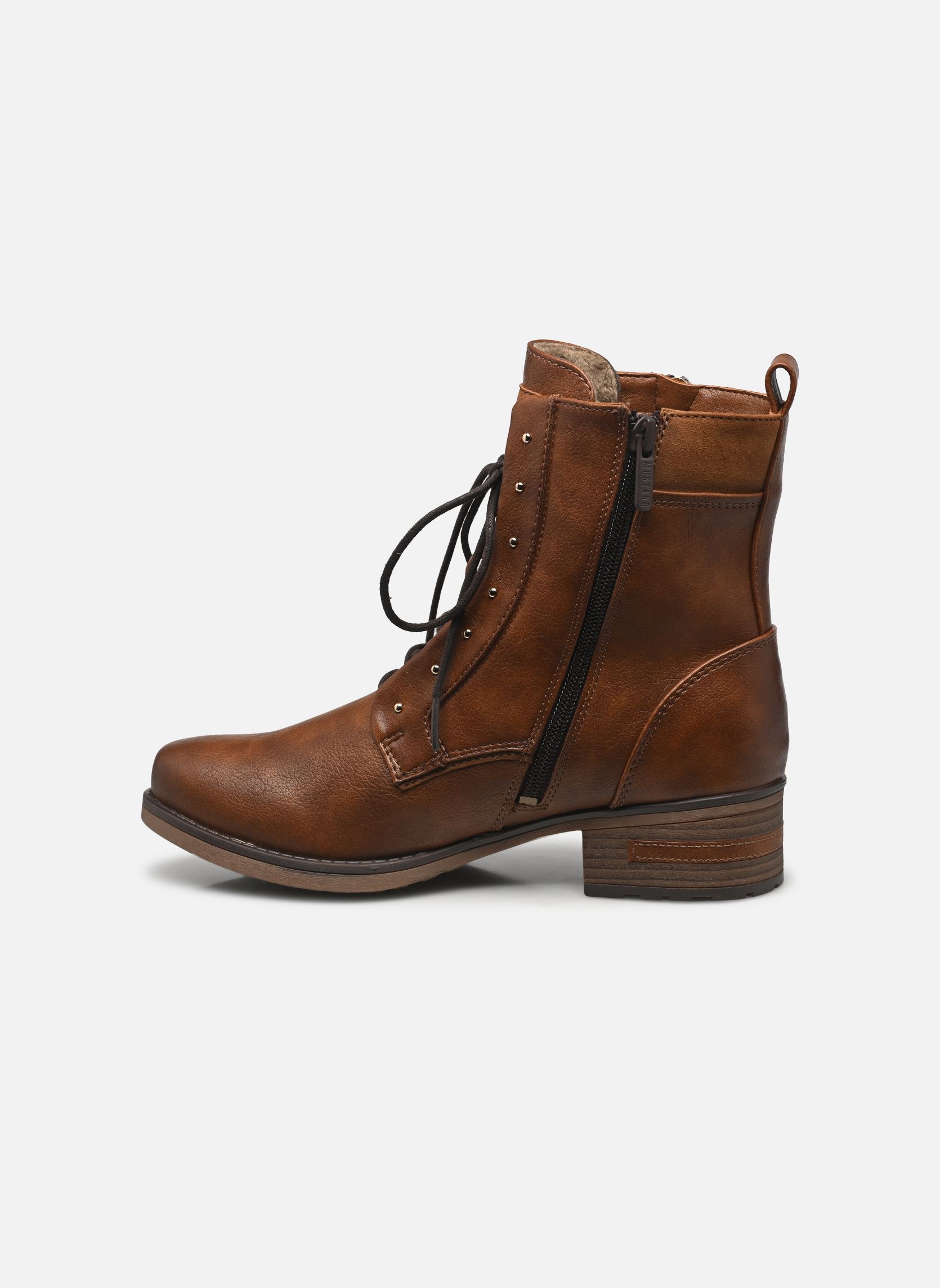 Bottines à lacets 1229522 femme marron Mustang shoes Bottines à lacets 1229522 femme marron Cognac