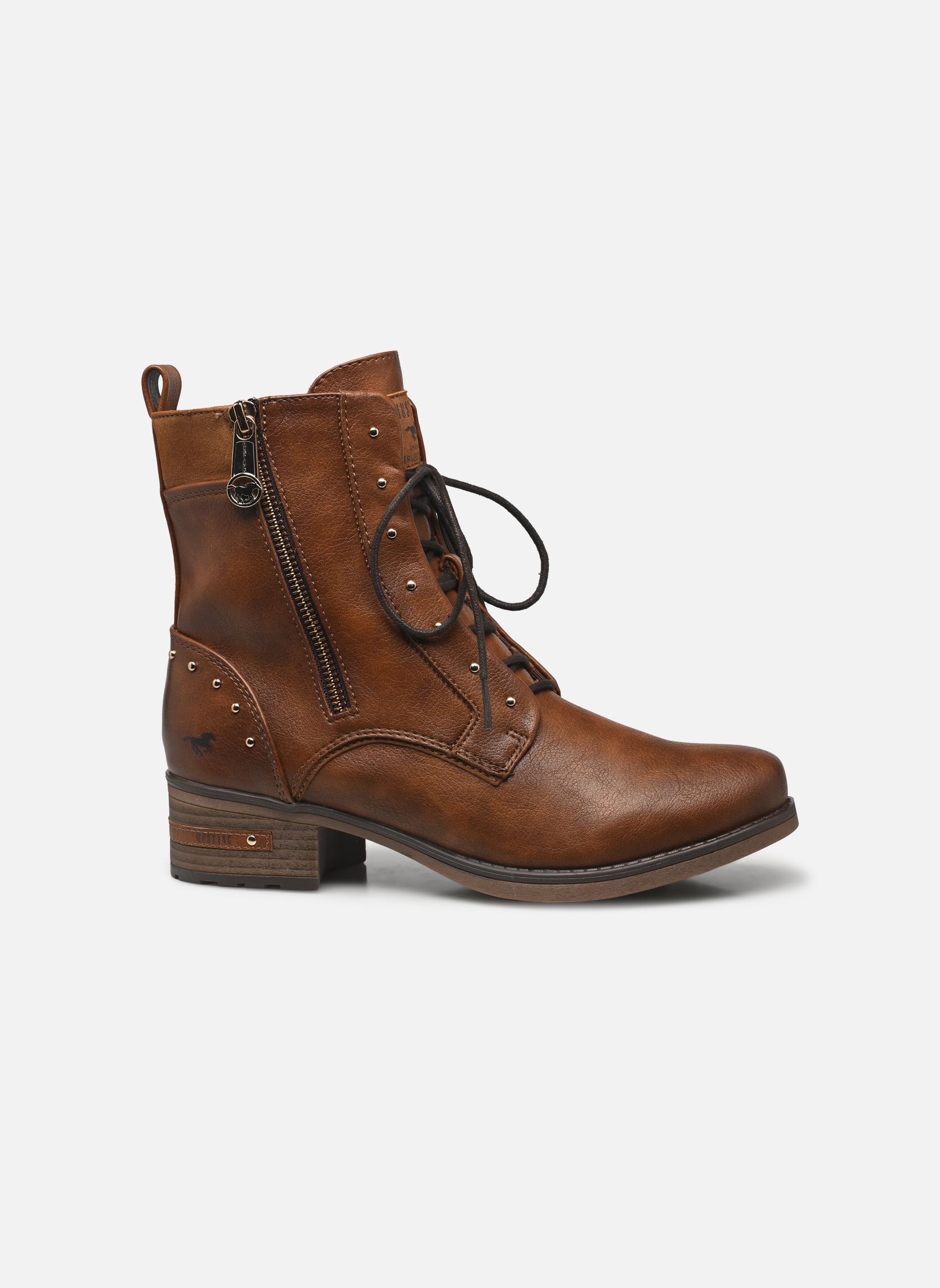 Bottines à lacets 1229522 femme marron Mustang shoes Bottines à lacets 1229522 femme marron Cognac
