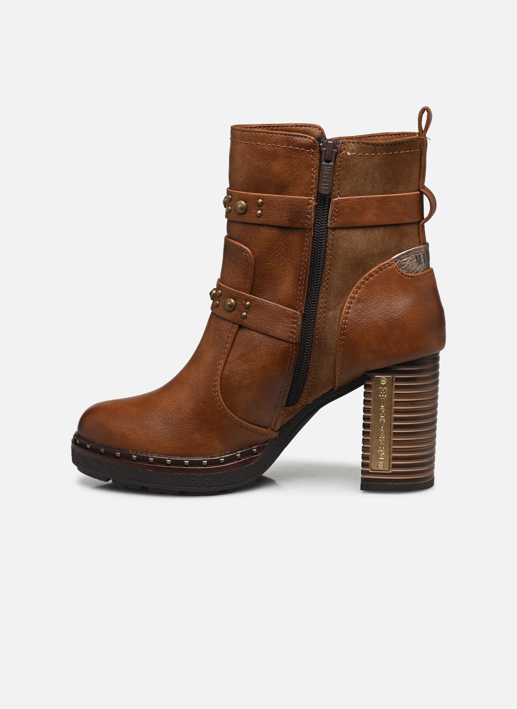 Bottines et boots 1336512 femme marron Mustang shoes Bottines et boots 1336512 femme marron Kastanie