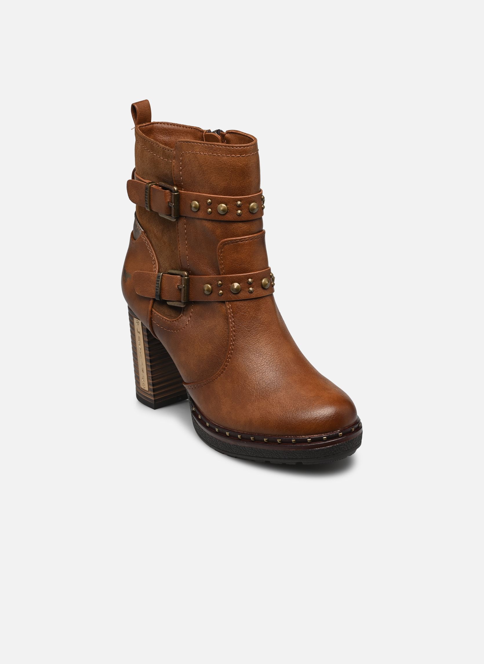 Bottines et boots 1336512 femme marron Mustang shoes Bottines et boots 1336512 femme marron Kastanie
