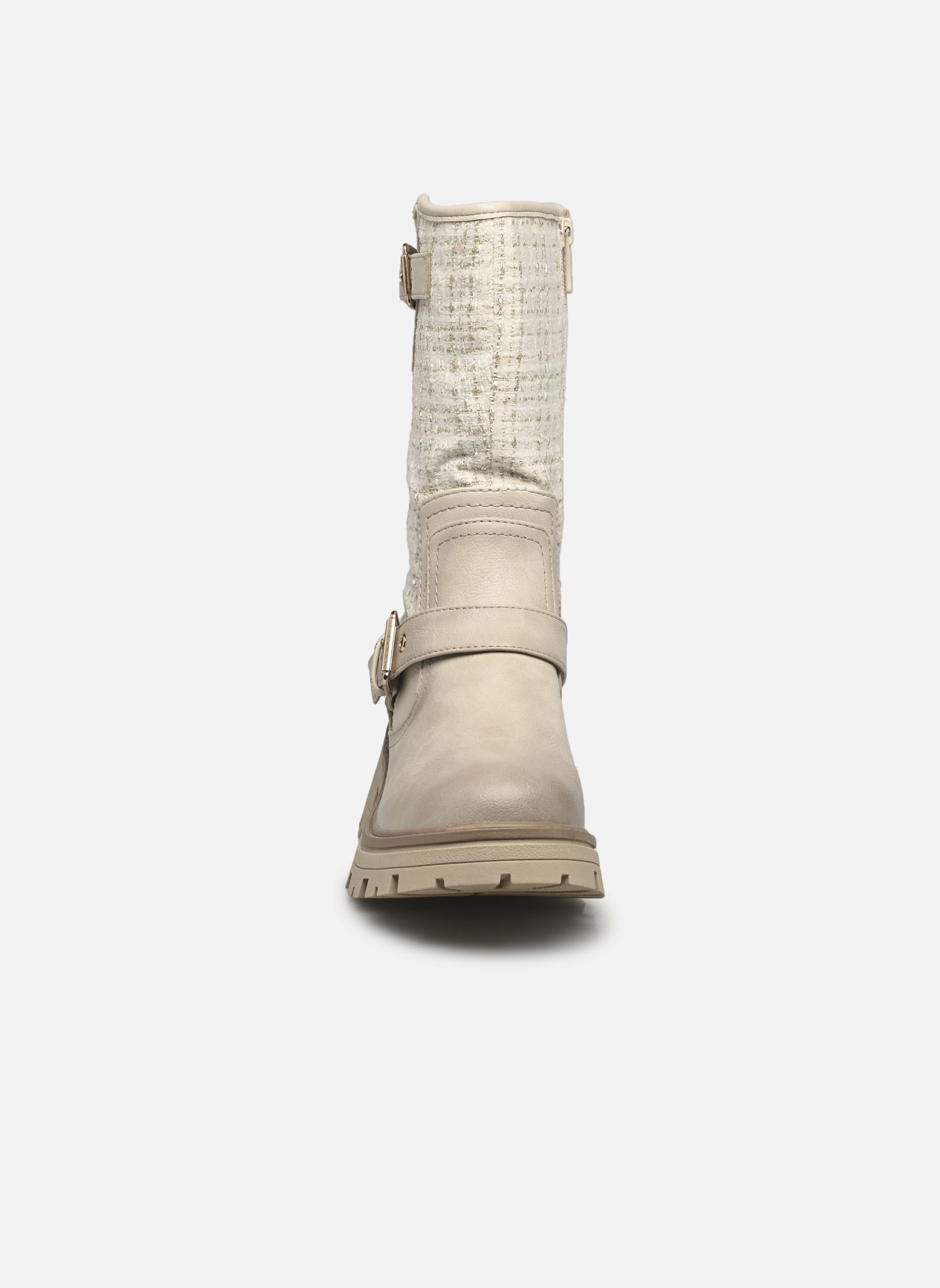 Enkellaarzen en boots 1469506 dames wit Mustang shoes Enkellaarzen en boots 1469506 dames wit Ivory