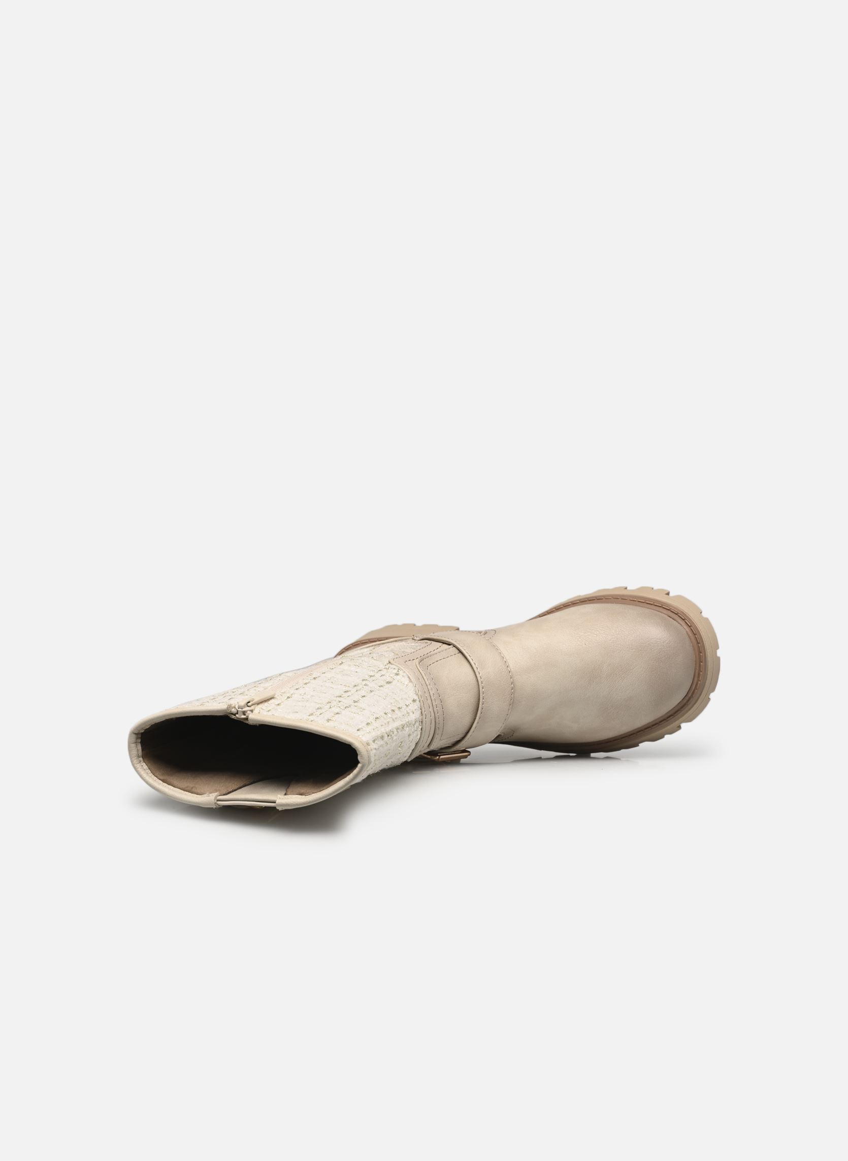 Enkellaarzen en boots 1469506 dames wit Mustang shoes Enkellaarzen en boots 1469506 dames wit Ivory