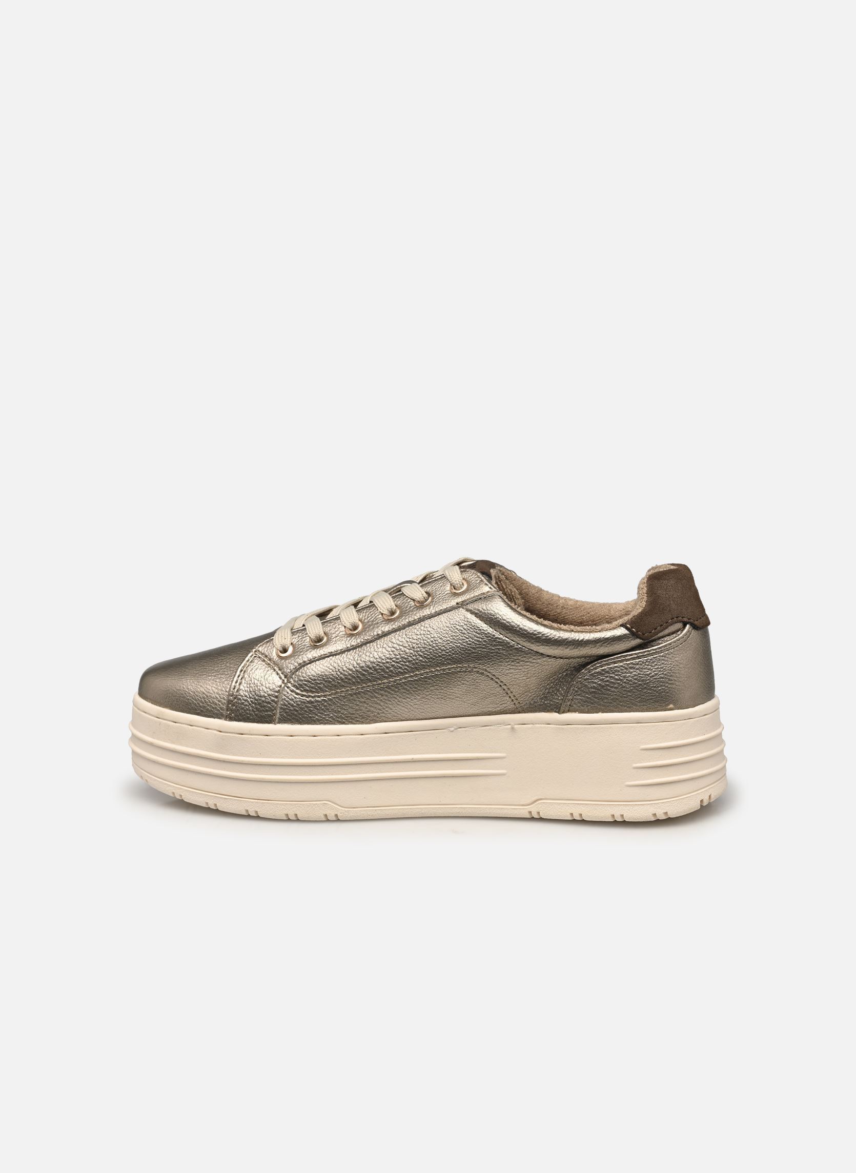 Baskets basses 1497302 femme or et bronze Mustang shoes Baskets basses 1497302 femme or et bronze Champagner