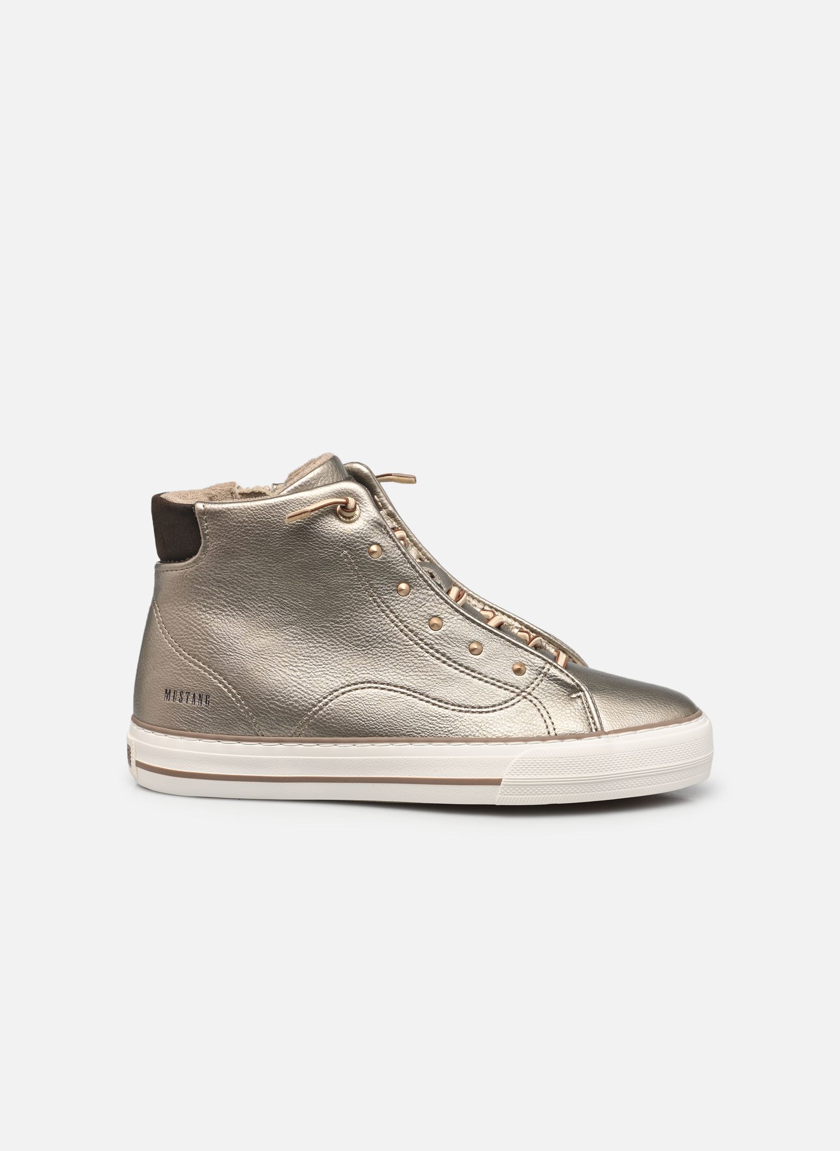 Hoge sneakers 1501501 dames goud en brons Mustang shoes Hoge sneakers 1501501 dames goud en brons CHAMPAGNER